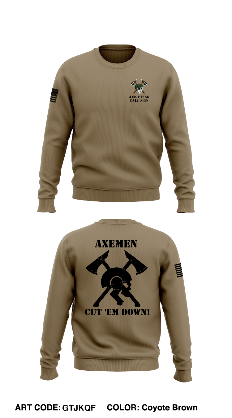 CUSTOM A Co, 1-37AR Store 1 Core Men's Crewneck Performance Sweatshirt - GTJKQF