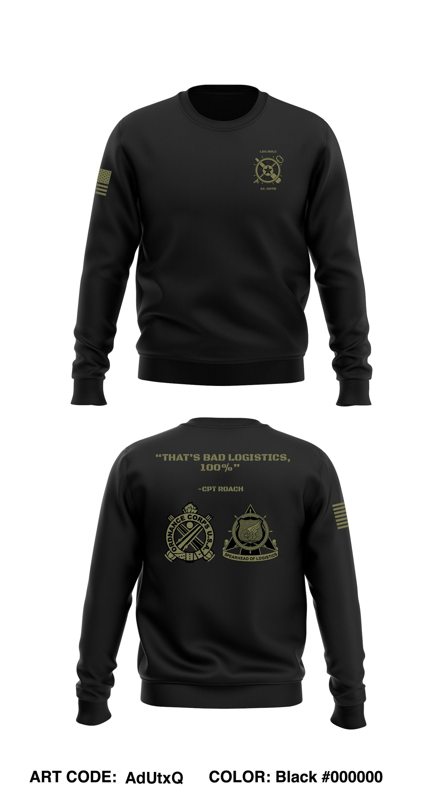 LOG BOLC 21-007B Store 1 Core Men's Crewneck Performance Sweatshirt - AdUtxQ