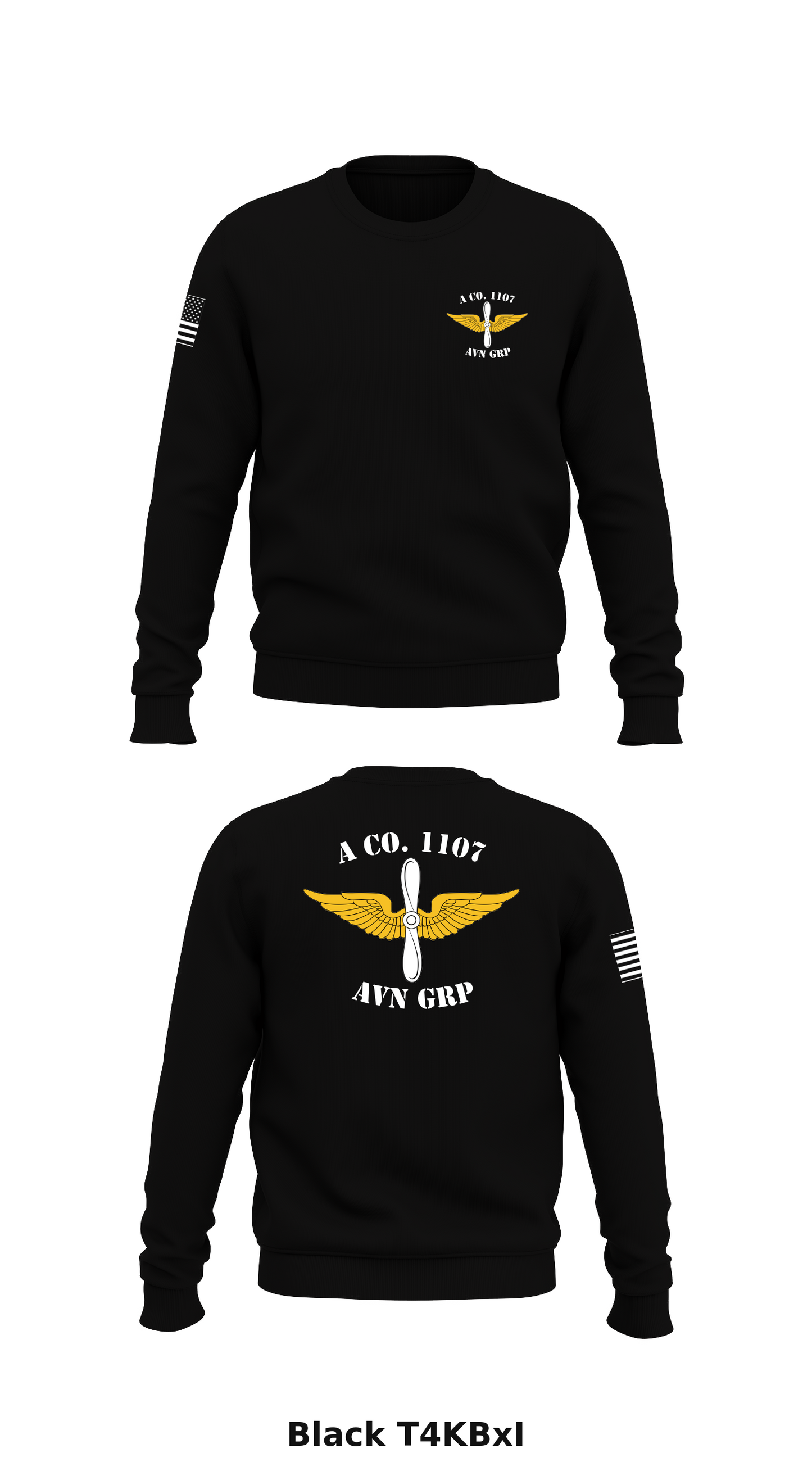 A Co. 1107 AVN GRP Store 1 Core Men's Crewneck Performance Sweatshirt - T4KBxI