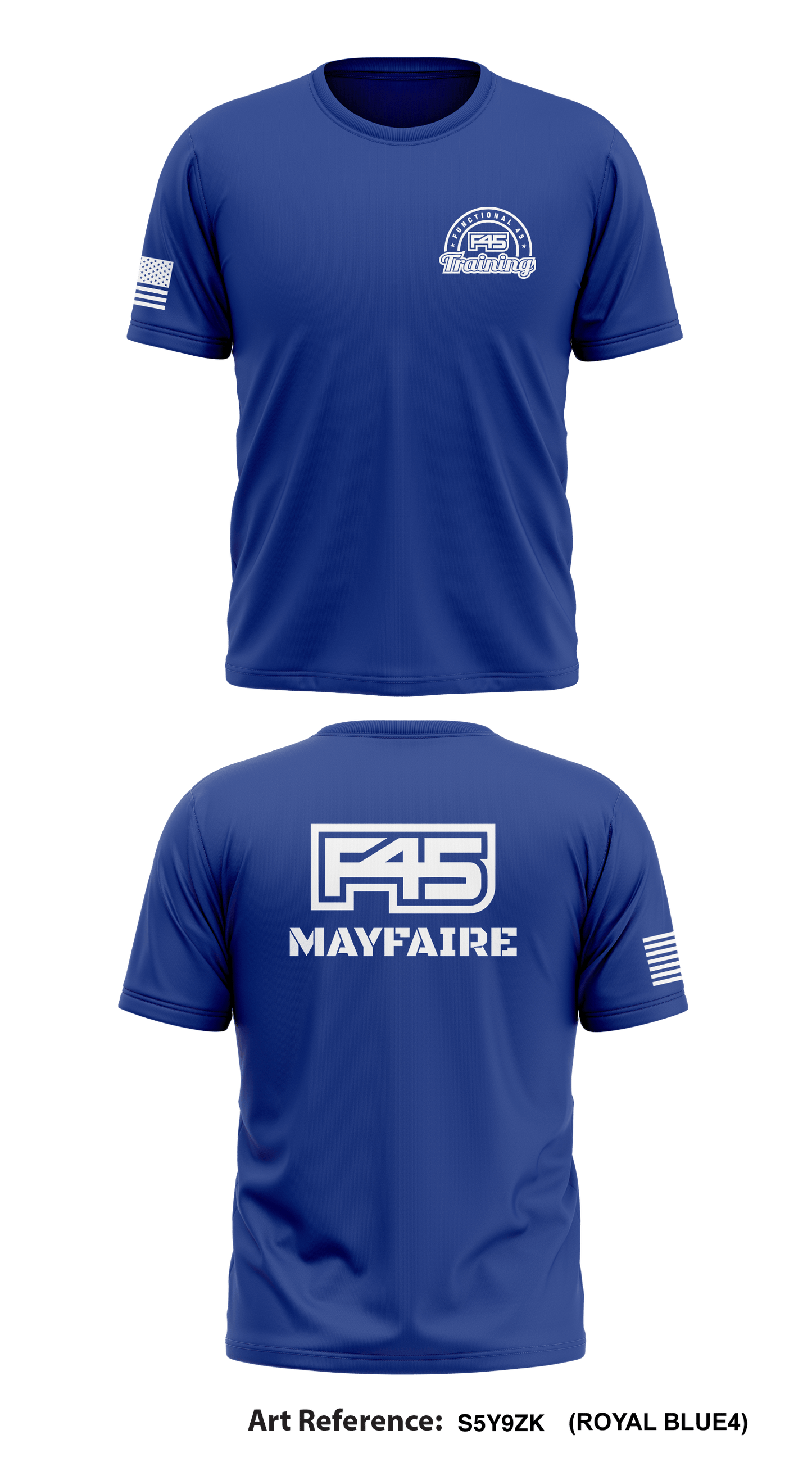 F45 Training Mayfaire Store 1 Core Men's SS Performance Tee - s5y9Zk