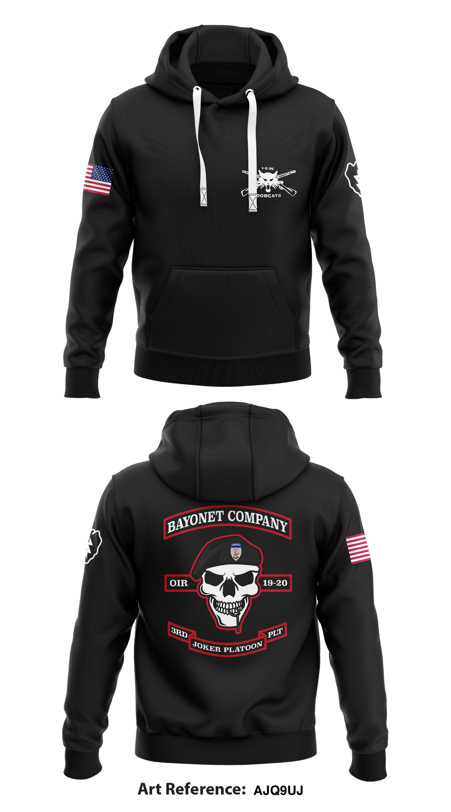 B Co 1-5 IN 1/25 SBCT Store 1 Core Men's Hooded Performance Sweatshirt - AJq9Uj
