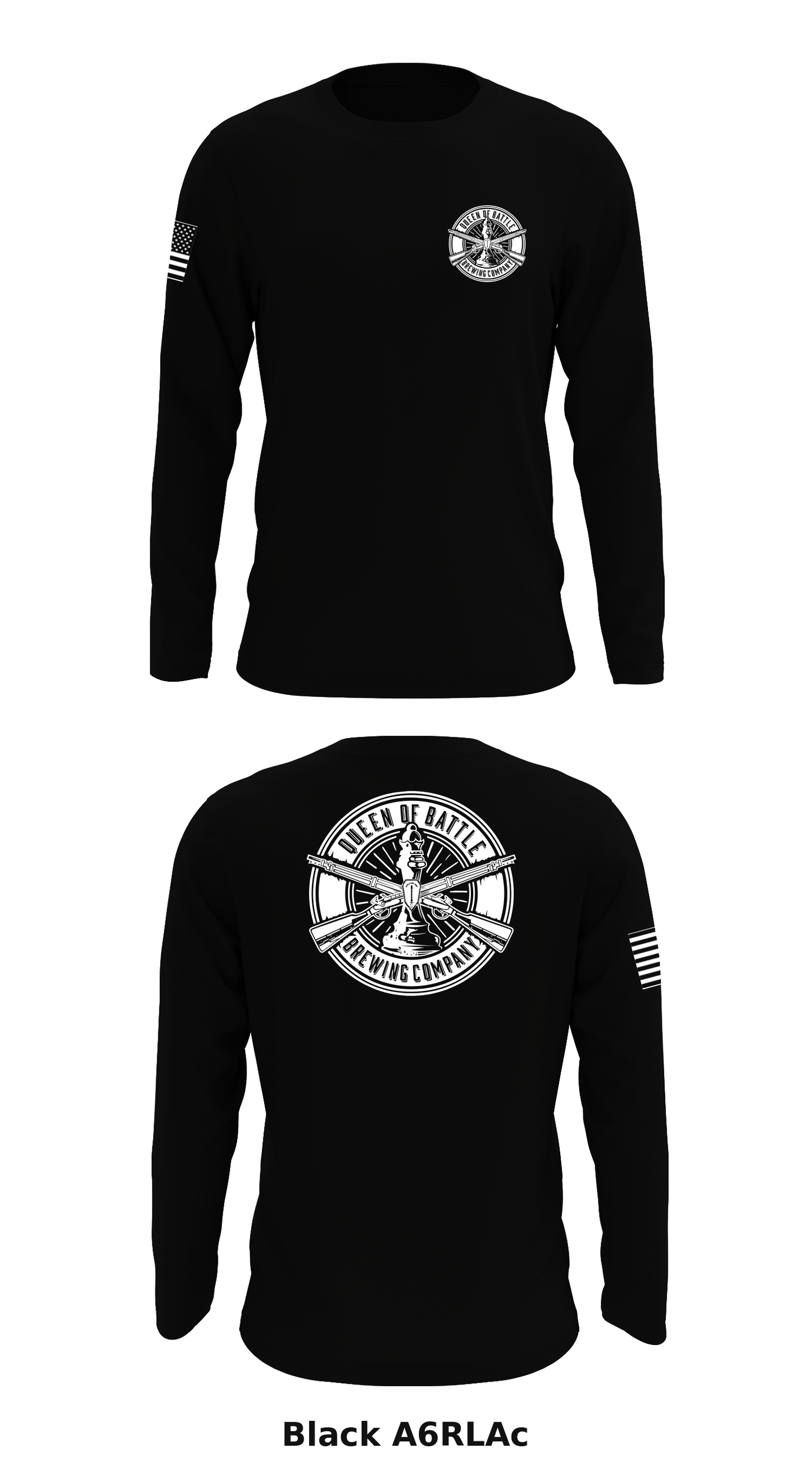 Queen of Battle Brewing Company Store 1 Core Men's LS Performance Tee - A6RLAc