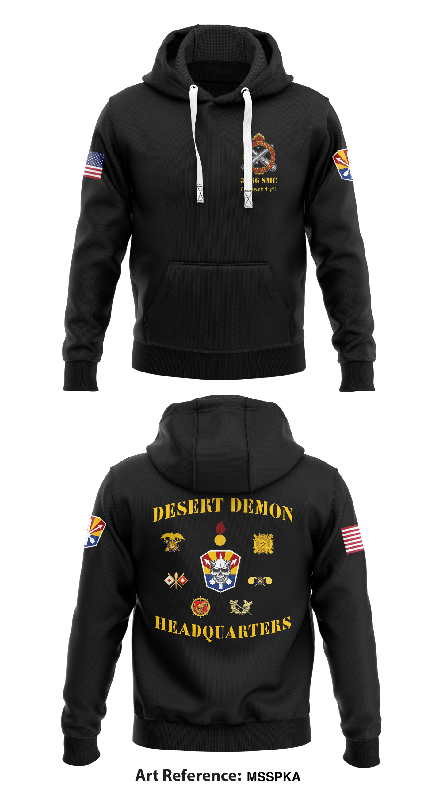 3666th Support Maintenance Company Store 1 Store 2 Core Men's Hooded Performance Sweatshirt - msspkA