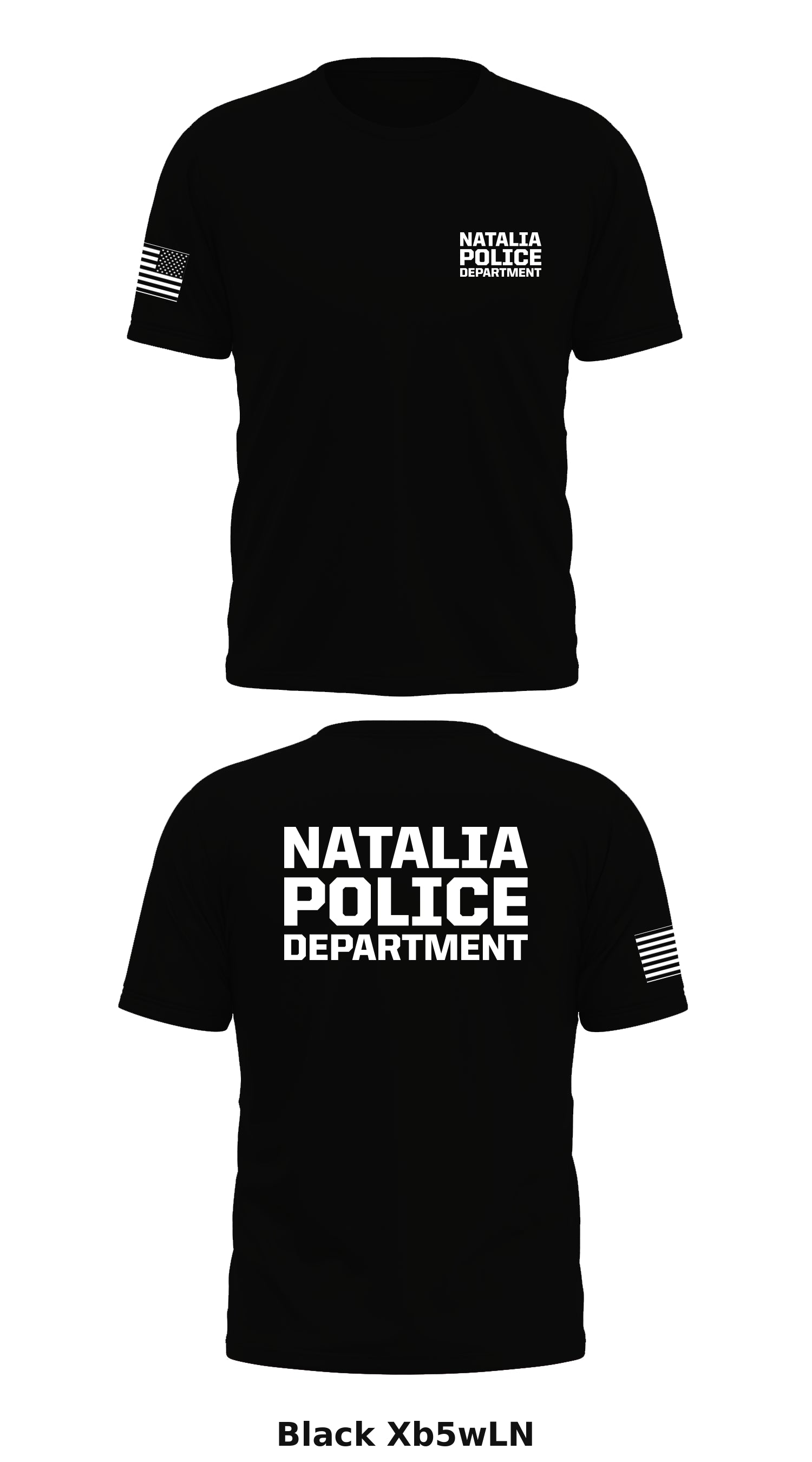 Natalia Police Department Store 1 Core Men's SS Performance Tee - Xb5wLN L