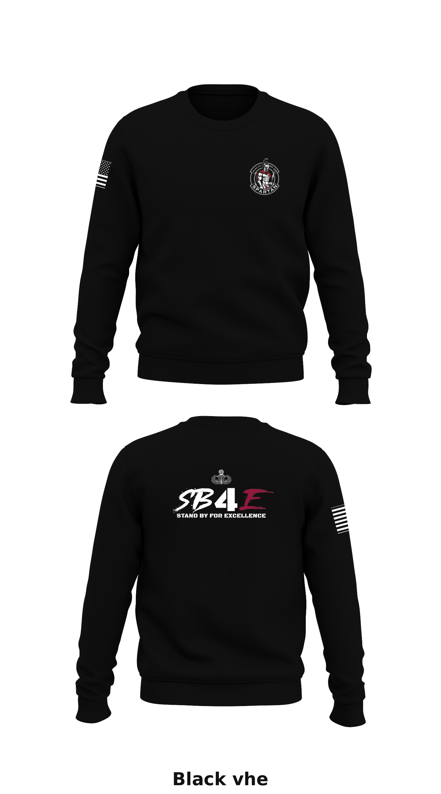 ECHO COMPANY "SPARTANS", 307th AEB Store 1 Core Men's Crewneck Performance Sweatshirt - vhe