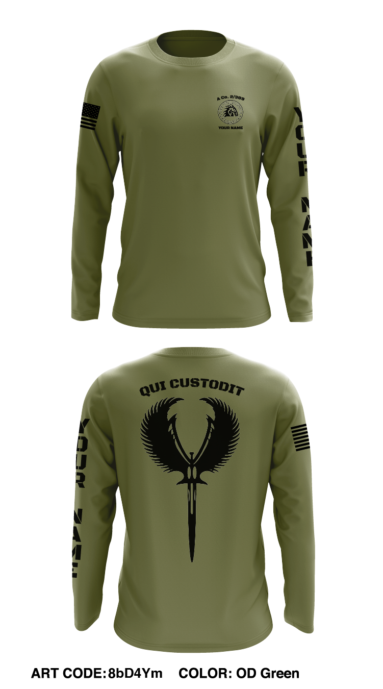 Alpha Co. 2/389 Store 1 Core Men's LS Performance Tee - 8bD4Ym
