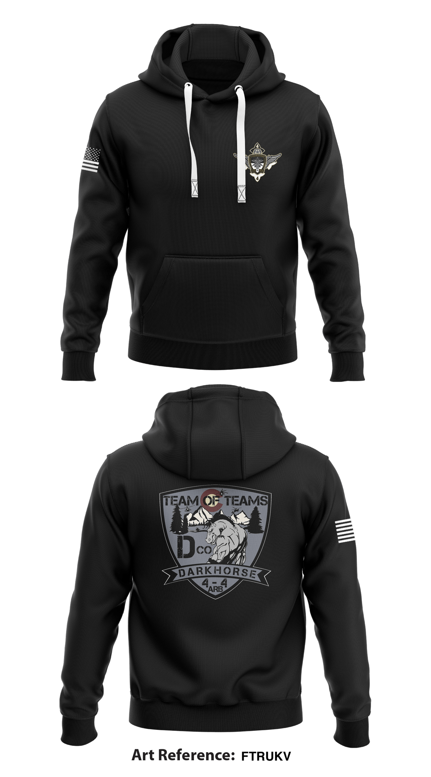 Delta Company 4-4ARB Store 1 Core Men's Hooded Performance Sweatshirt - FTRUKv