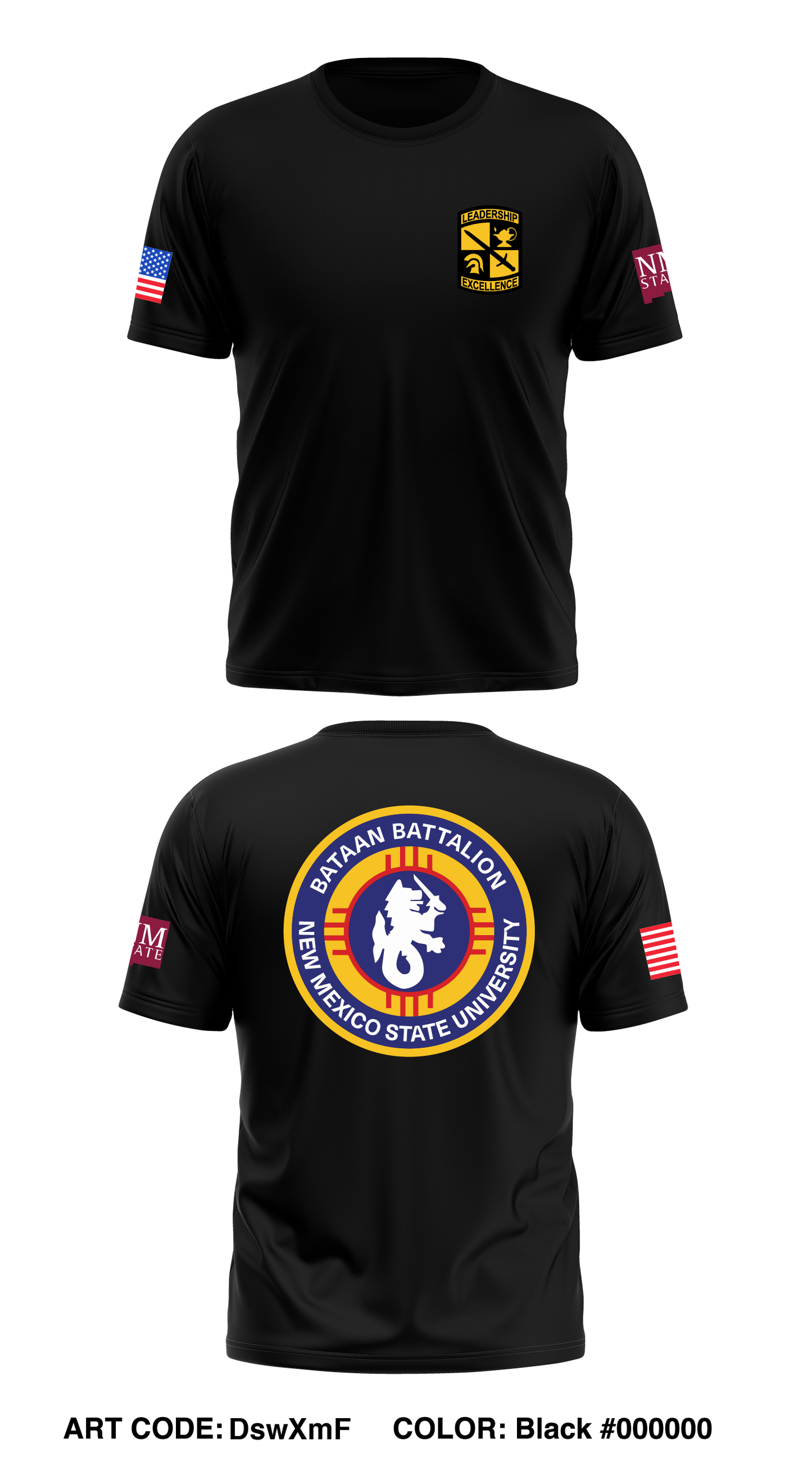 NMSU Army ROTC Store 1 Core Men's SS Performance Tee - DswXmF