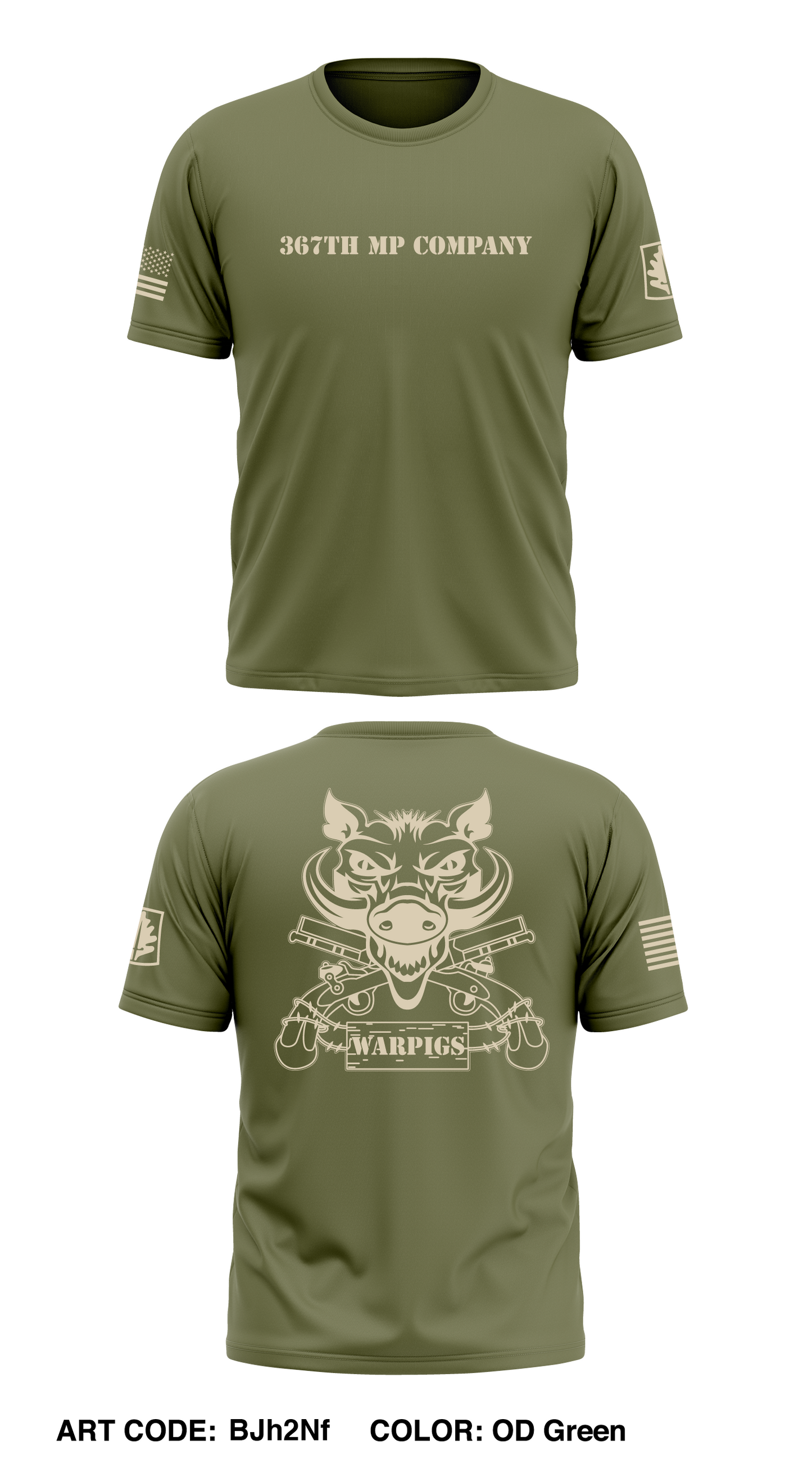 367th MP Company Store 1 Core Men's SS Performance Tee - BJh2Nf