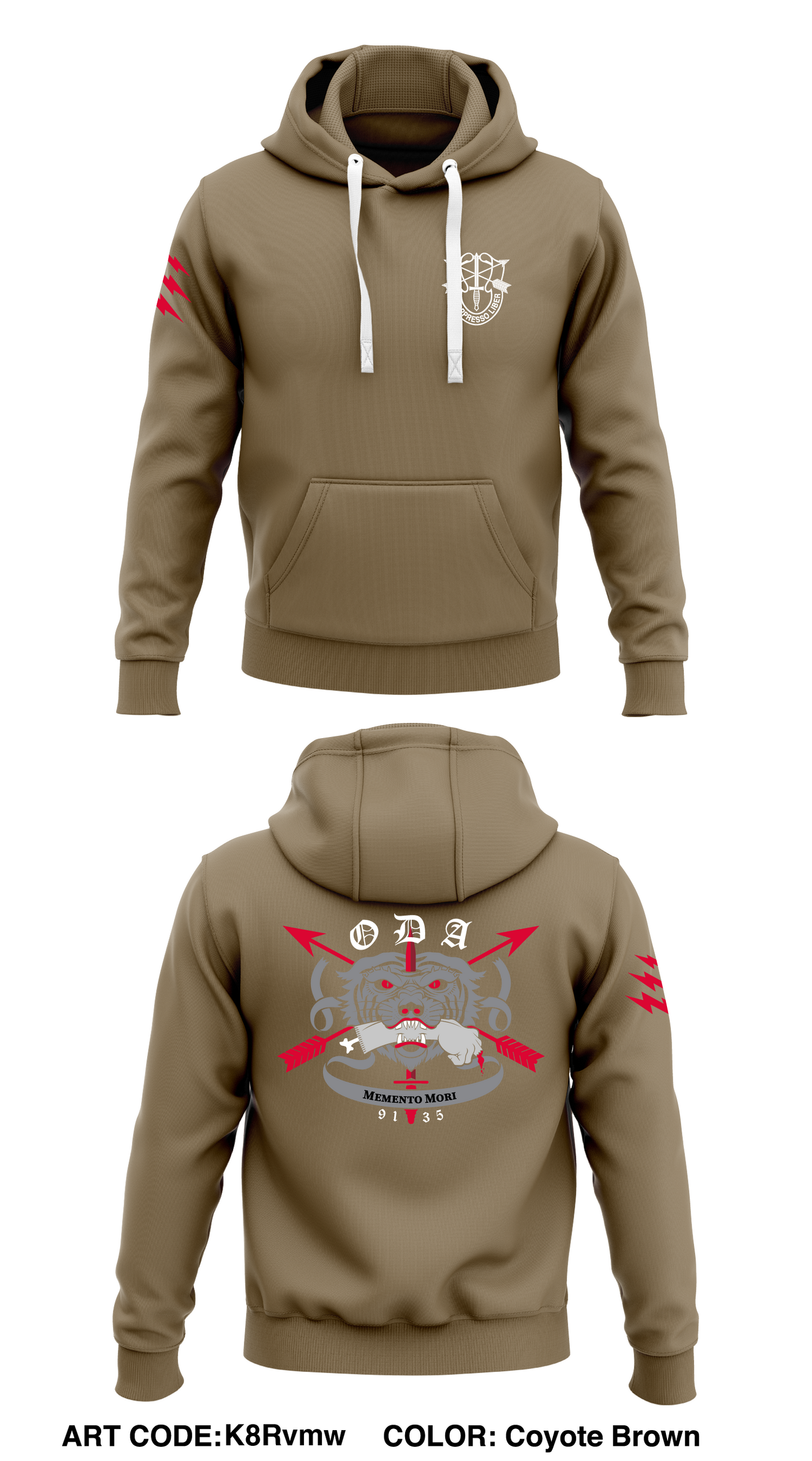 C Co, 1 Bn, 19th SFG (Dive) Store 1 Core Men's Hooded Performance Sweatshirt - K8Rvmw