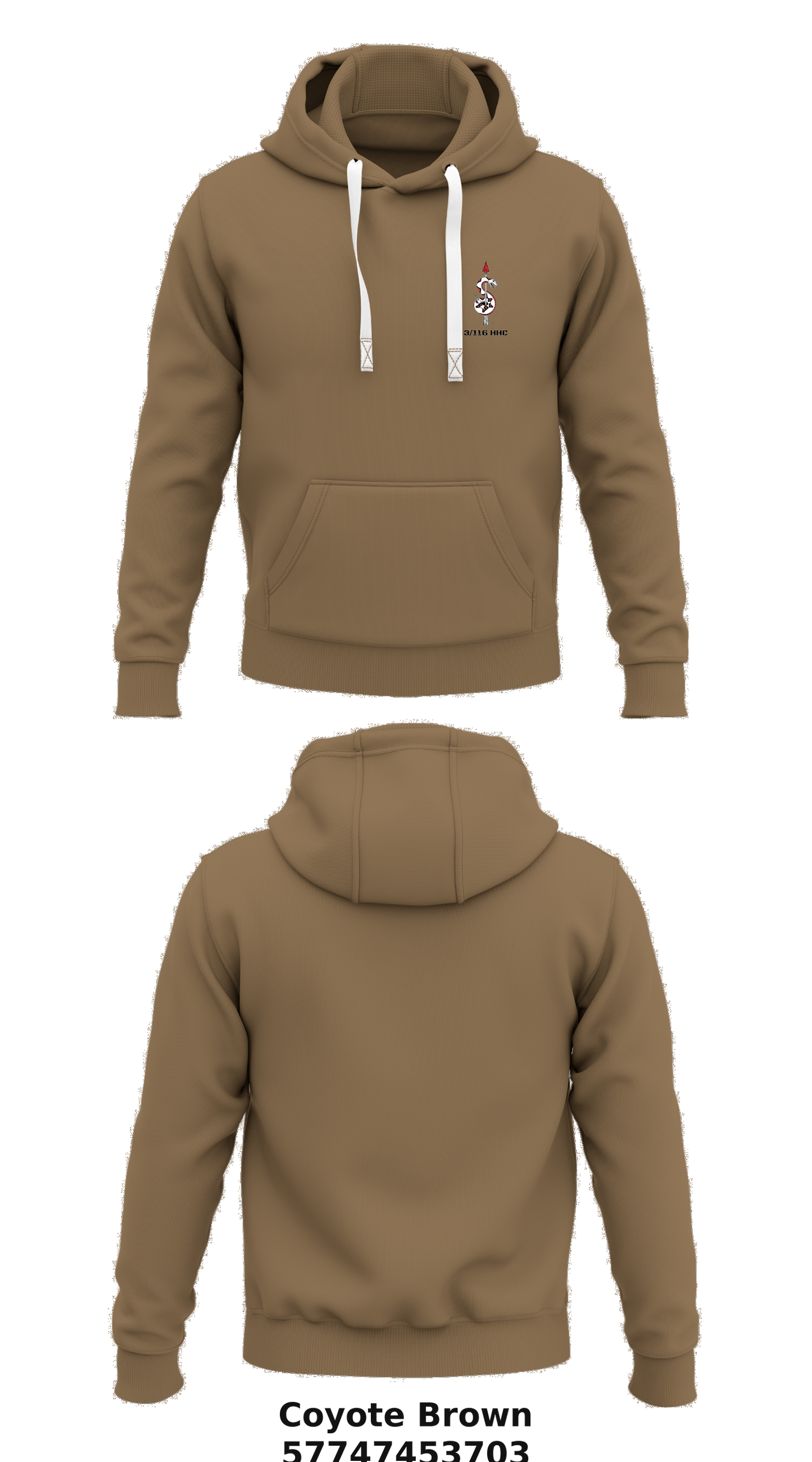 3/116 HHC Store 1 Core Men's Hooded Performance Sweatshirt - 57747453703