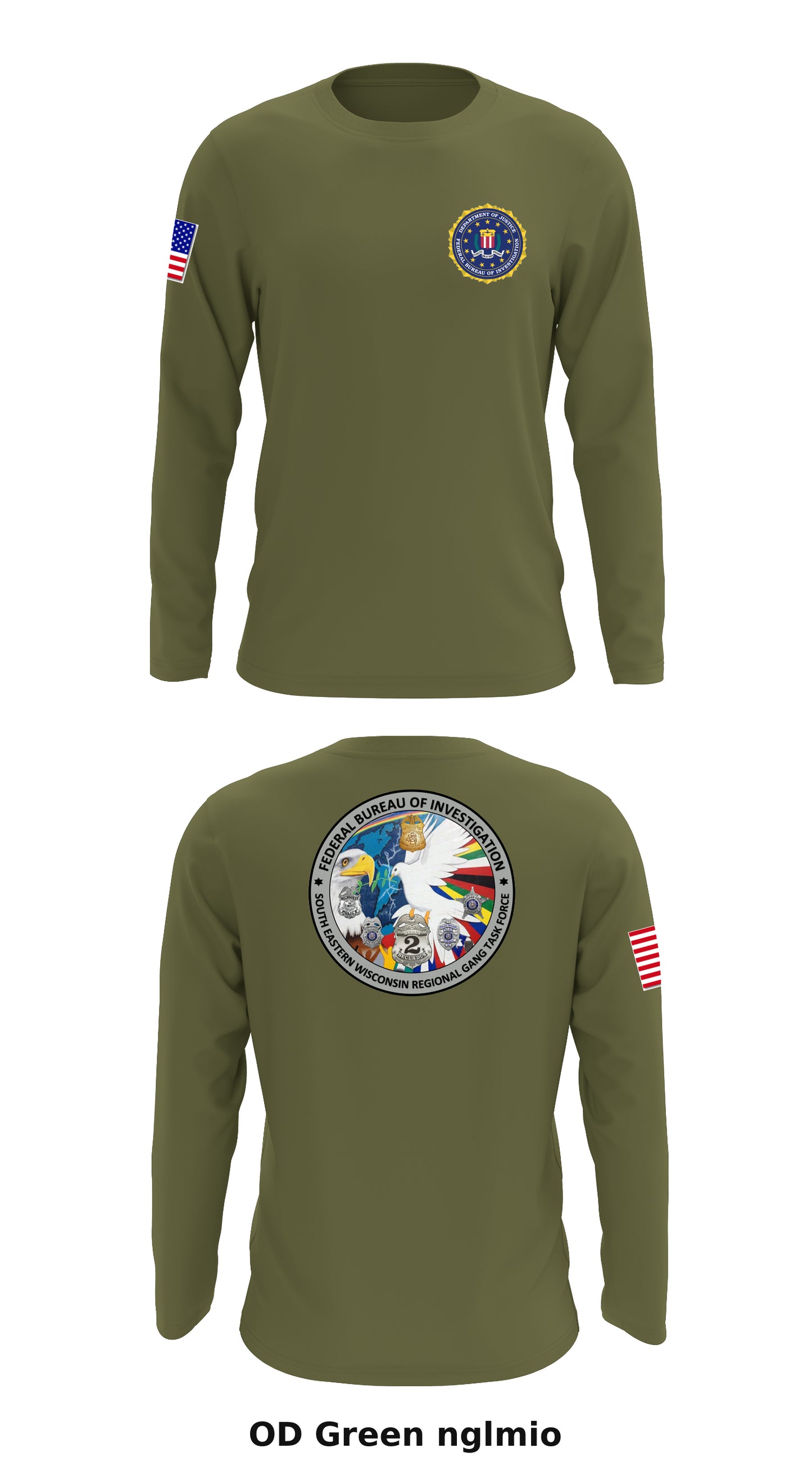 Southeastern Wisconsin Regional Gang Task Force Store 1 Core Men's LS Performance Tee - nglmio