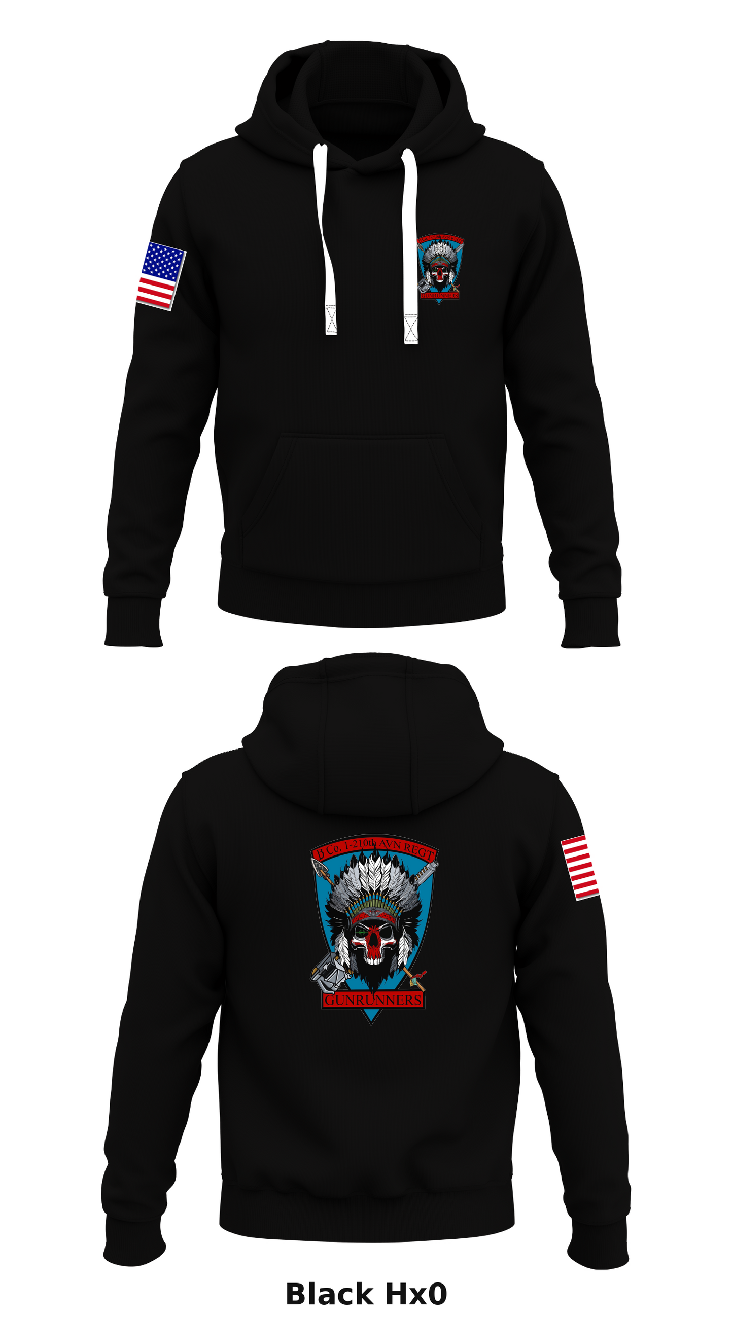 B Co 1-21 Store 1 Core Men's Hooded Performance Sweatshirt - Hx0