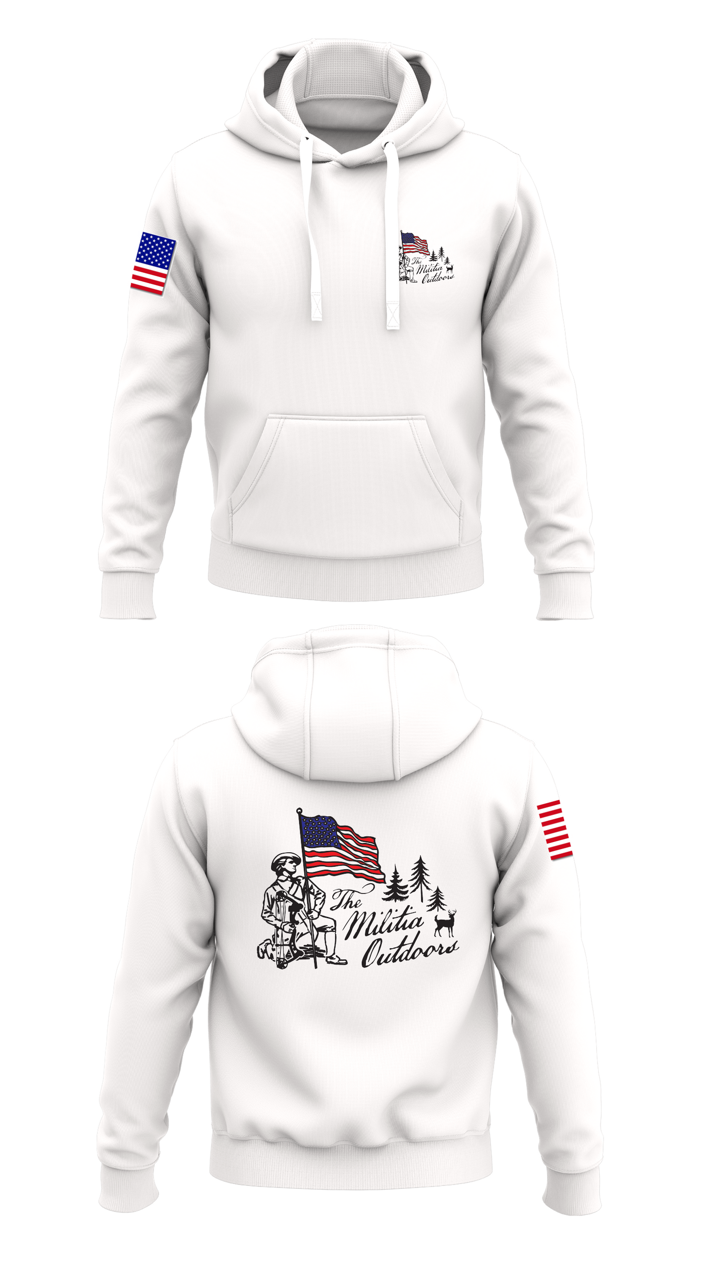 The Militia Outdoors Store 1 Core Men's Hooded Performance Sweatshirt - 56975153575