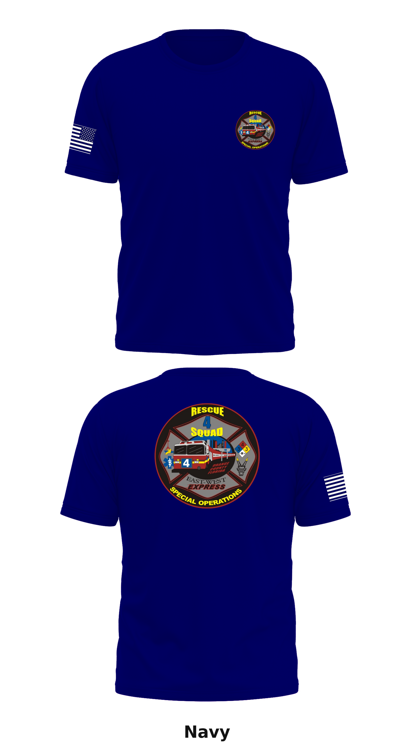 Squad 4 Store 1 Core Men's SS Performance Tee - 42182383153