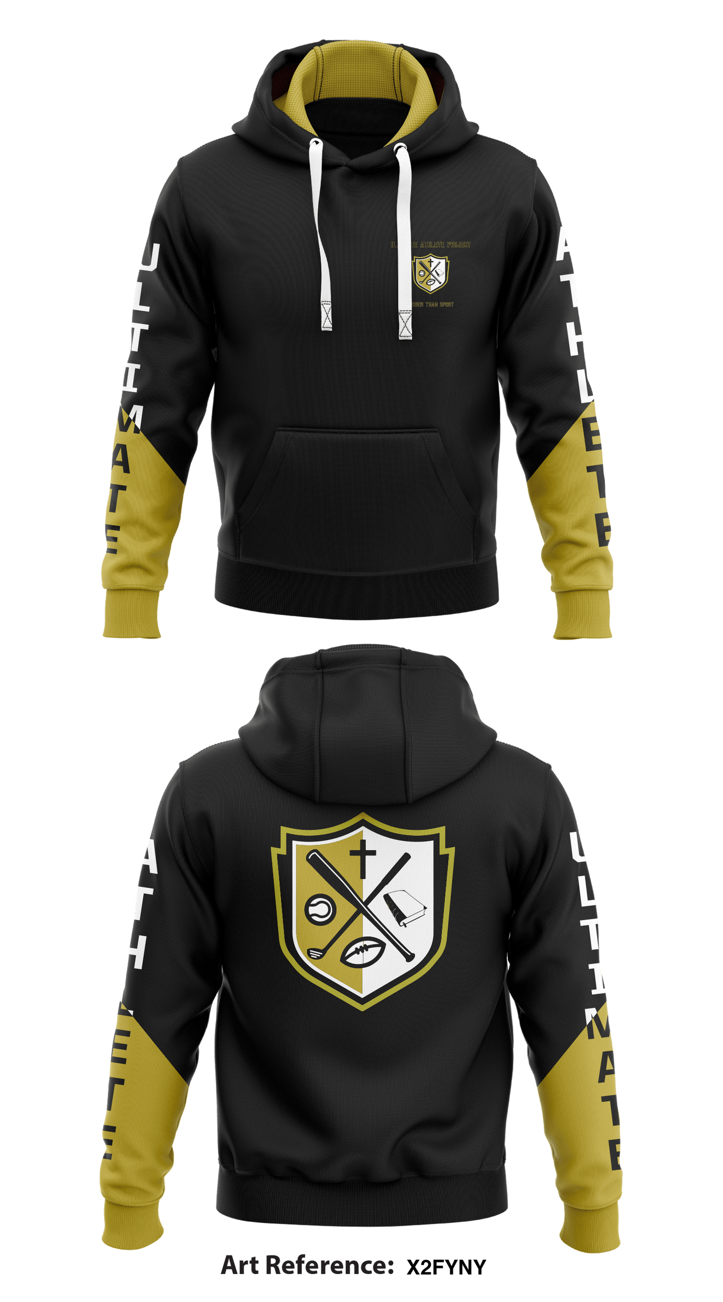 Ultimate Athlete Project Store 1 Core Men's Hooded Performance Sweatshirt - X2fYNY