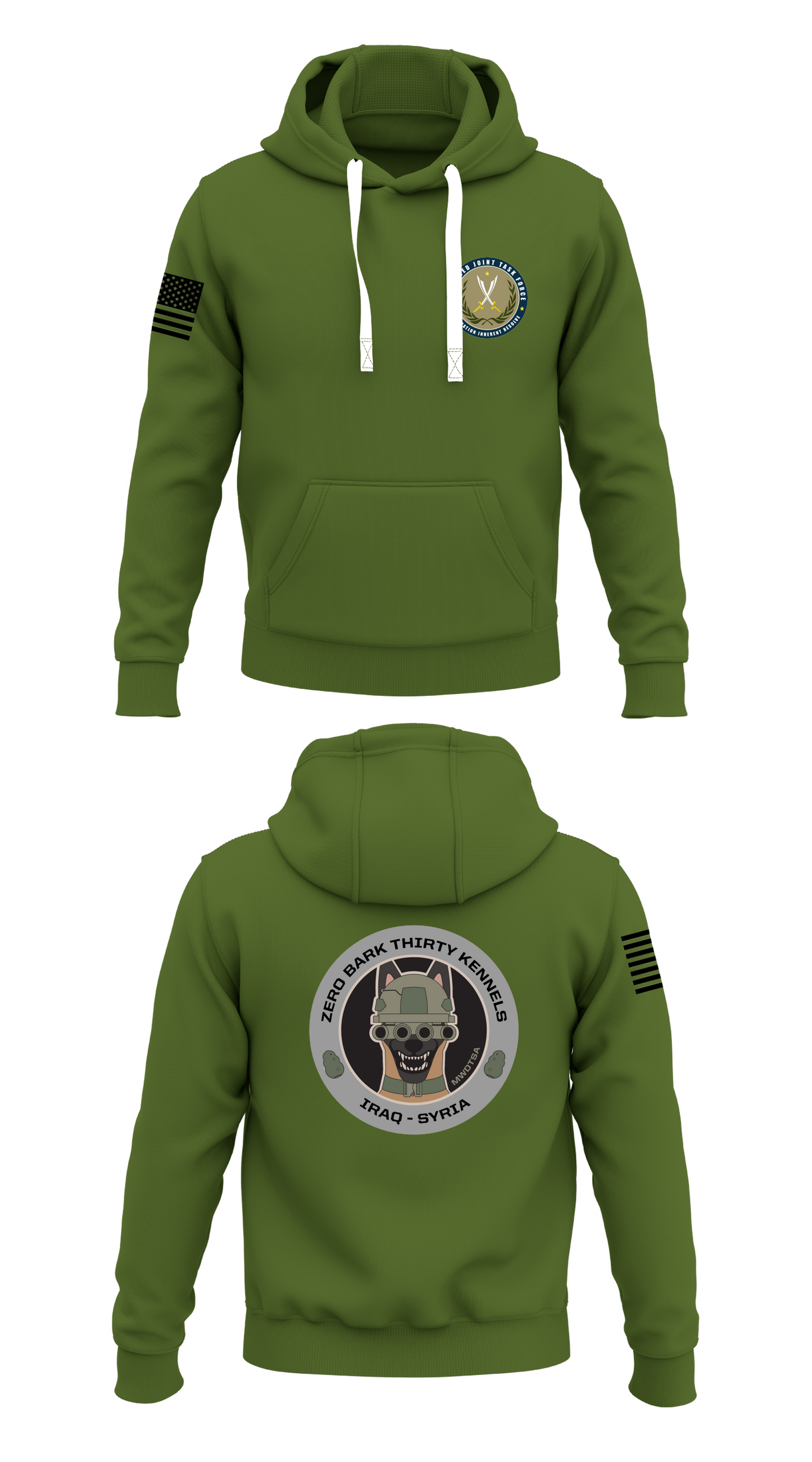 CJTF - K9 Store 1 Core Men's Hooded Performance Sweatshirt - 79749439741