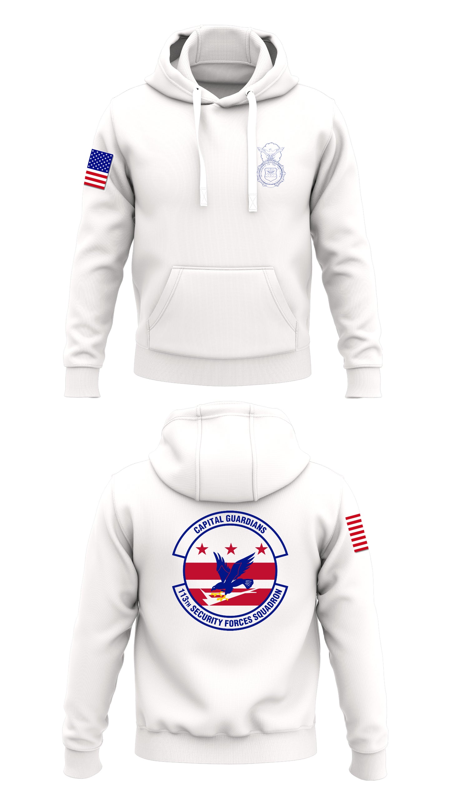 113th Security Forces Squadron Store 1 Core Men's Hooded Performance Sweatshirt - 56603056097