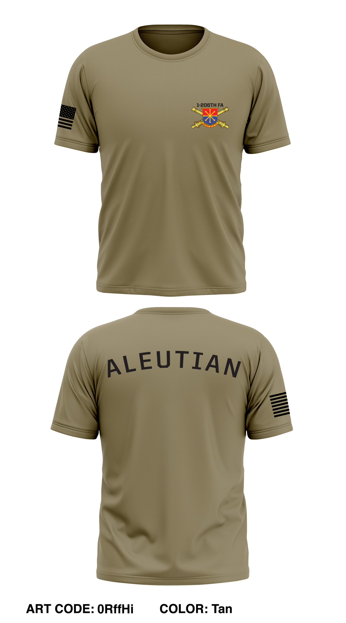 1 BN, 206th FAR Store 1 Core Men's SS Performance Tee - 0RffHi
