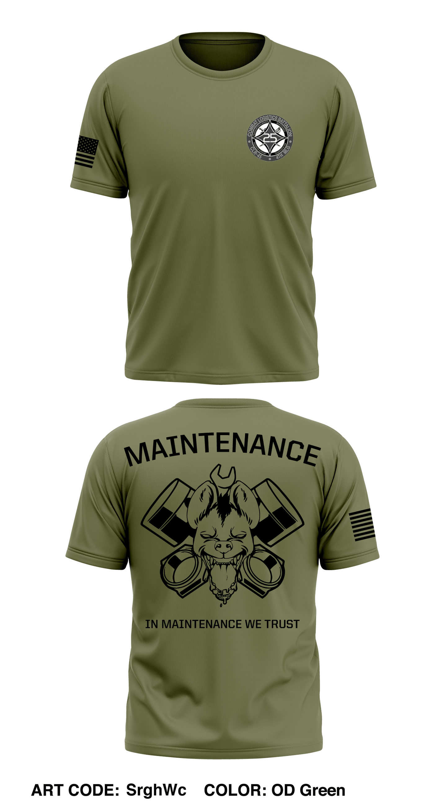 CLB 25 Maintenance RB Store 1 Core Men's SS Performance Tee - SrghWc
