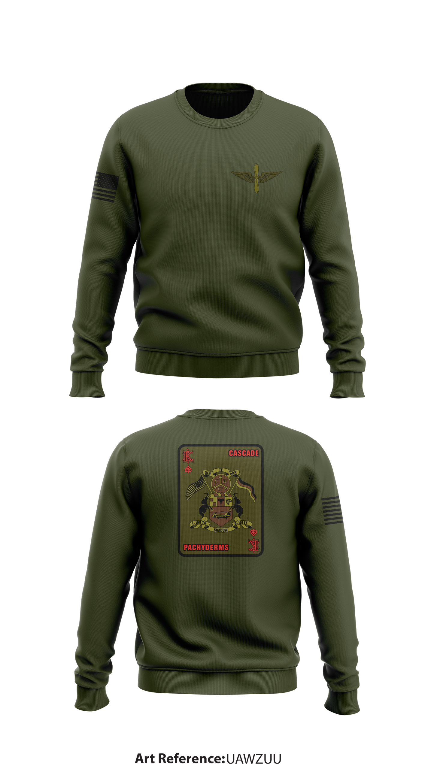 Cascade 1-168 Store 1 Core Men's Crewneck Performance Sweatshirt - uAWzuU