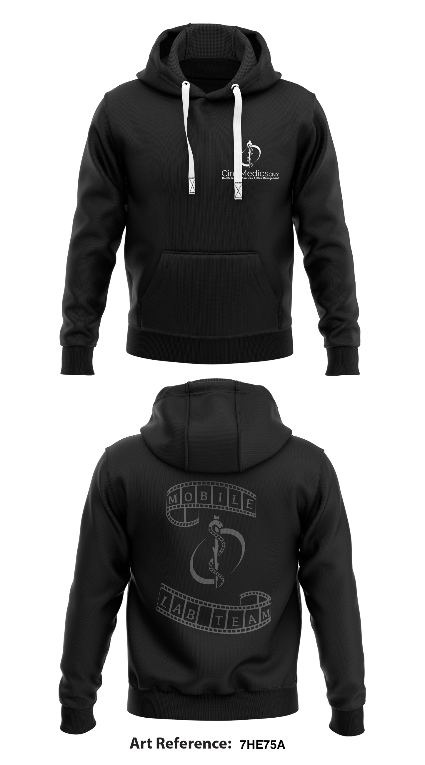 CineMedics CNY Store 1 Core Men's Hooded Performance Sweatshirt - 7HE75a
