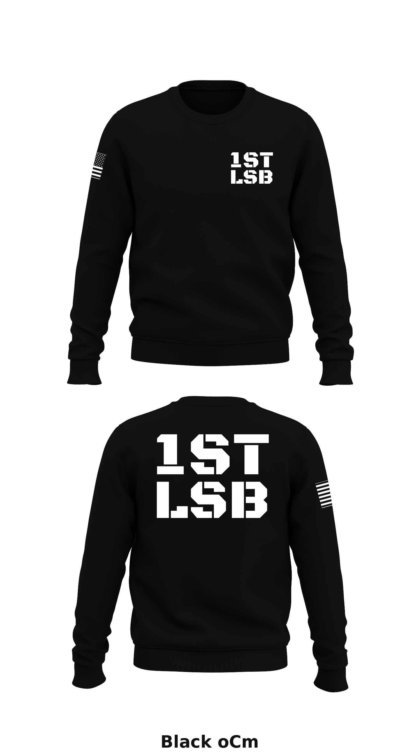 1st LSB Store 1 Core Men's Crewneck Performance Sweatshirt - oCm