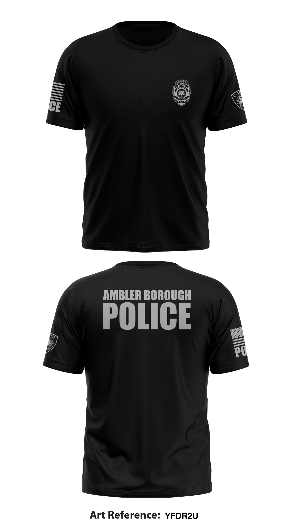 Ambler Borough Police Store 1 Core Men's SS Performance Tee - YFdR2U