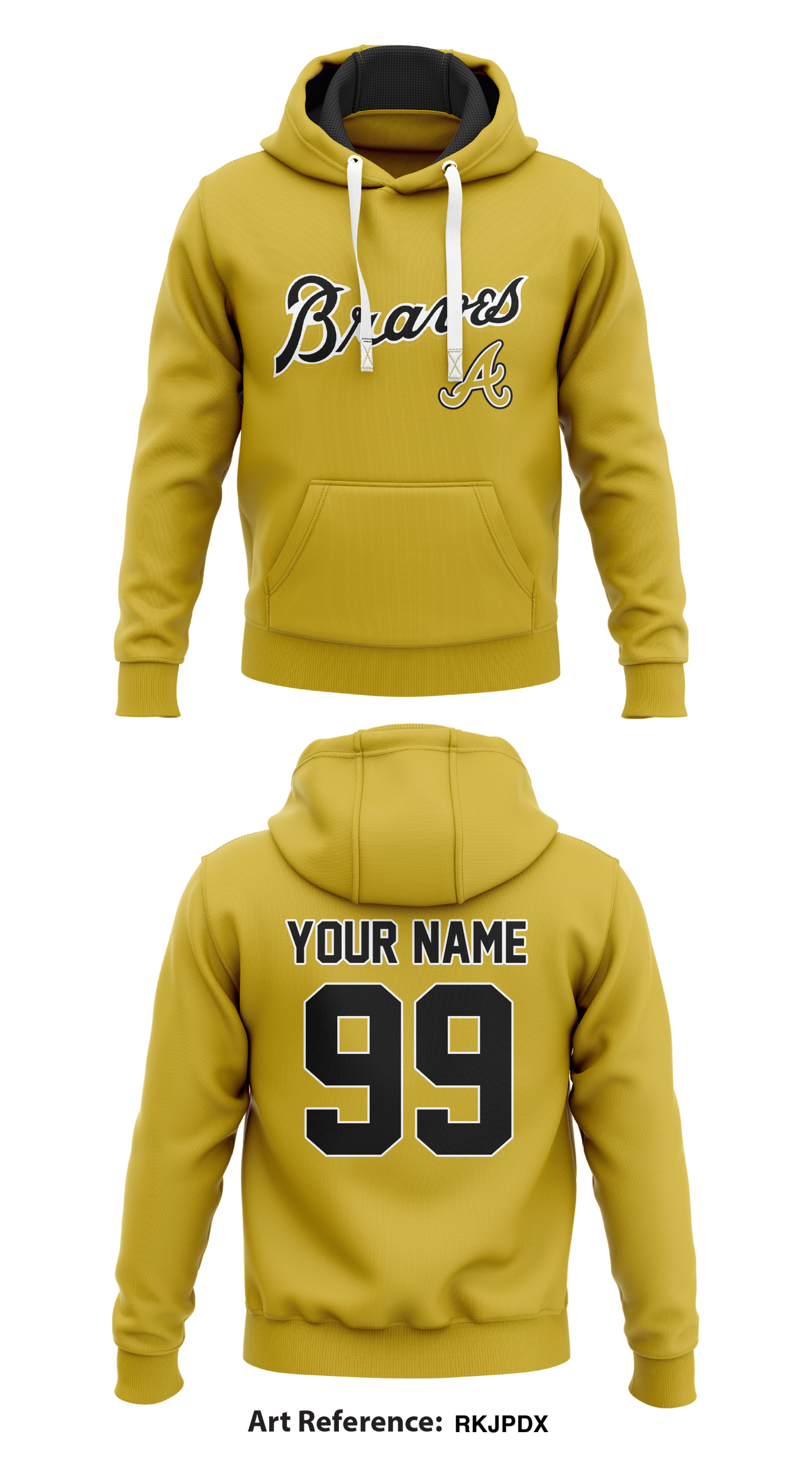Braves Store 1 Core Men's Hooded Performance Sweatshirt - RKjPDx