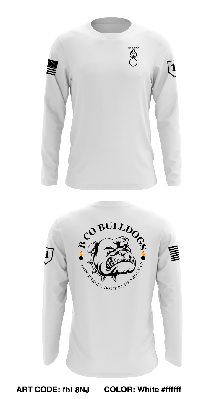 B CO 101 BSB STORE 2 Core Men's LS Performance Tee - fbL8NJ