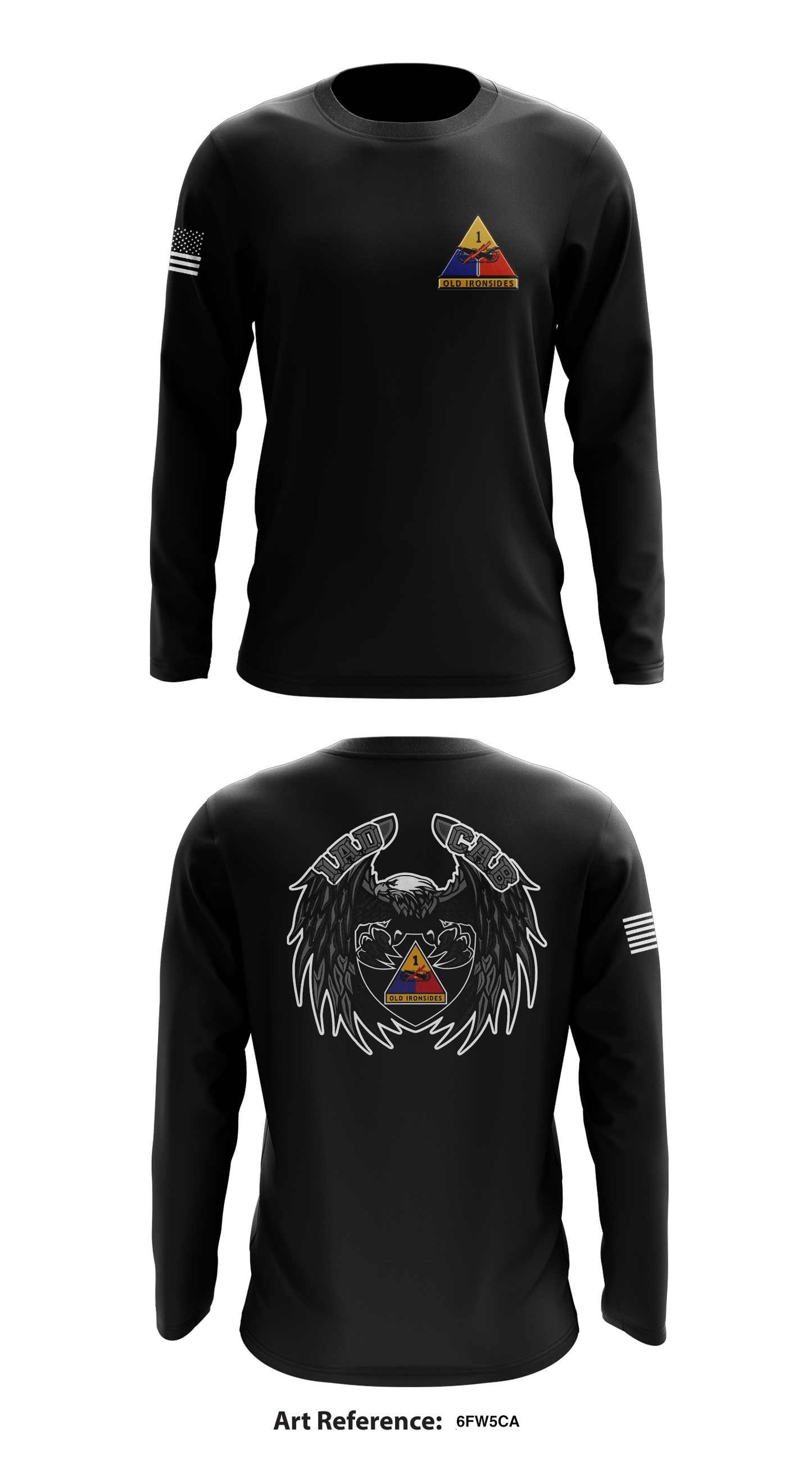 1AD CAB Store 1 Core Men's LS Performance Tee - 6fw5Ca