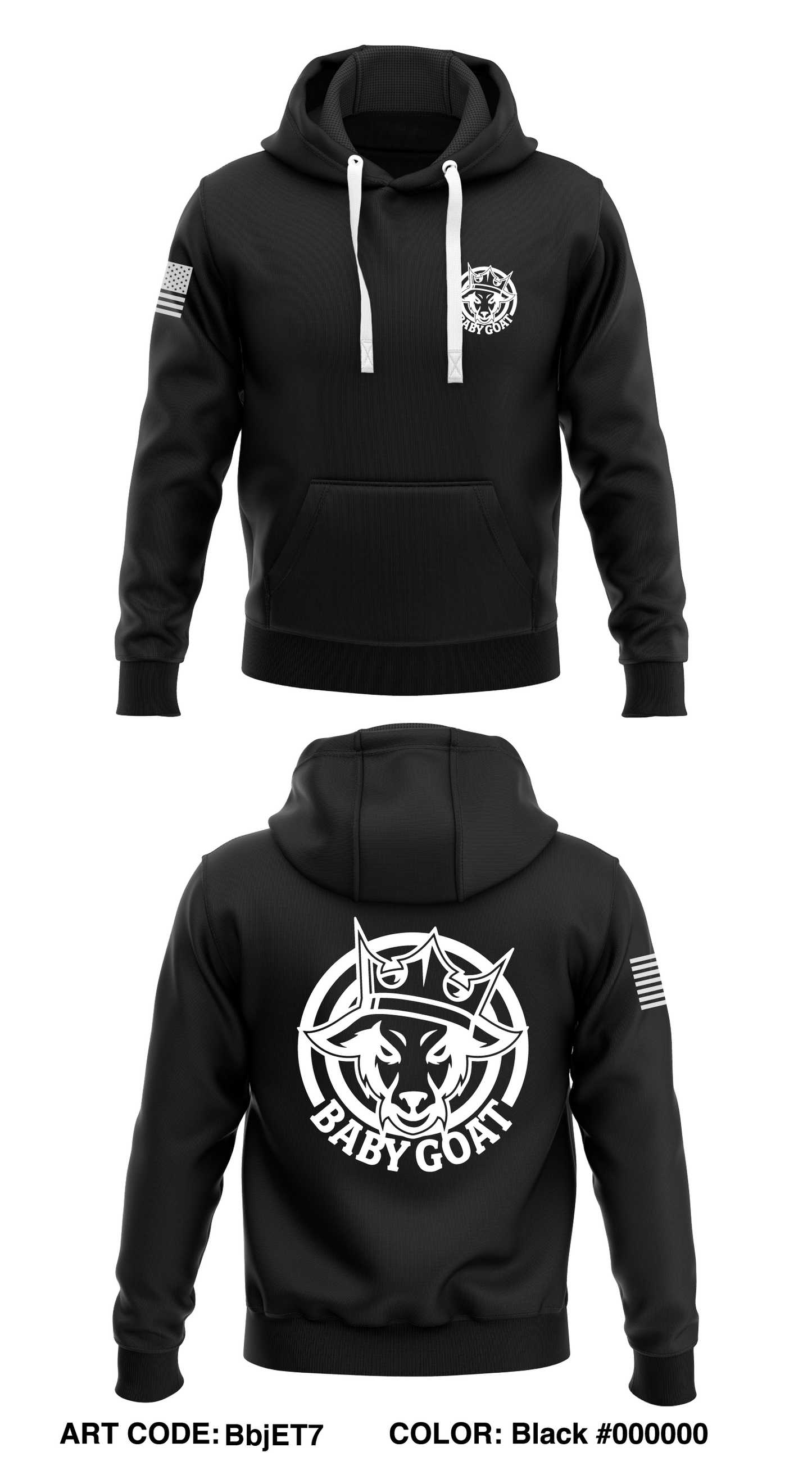 BABY GOAT APPAREL Store 1 Core Men's Hooded Performance Sweatshirt - BbjET7