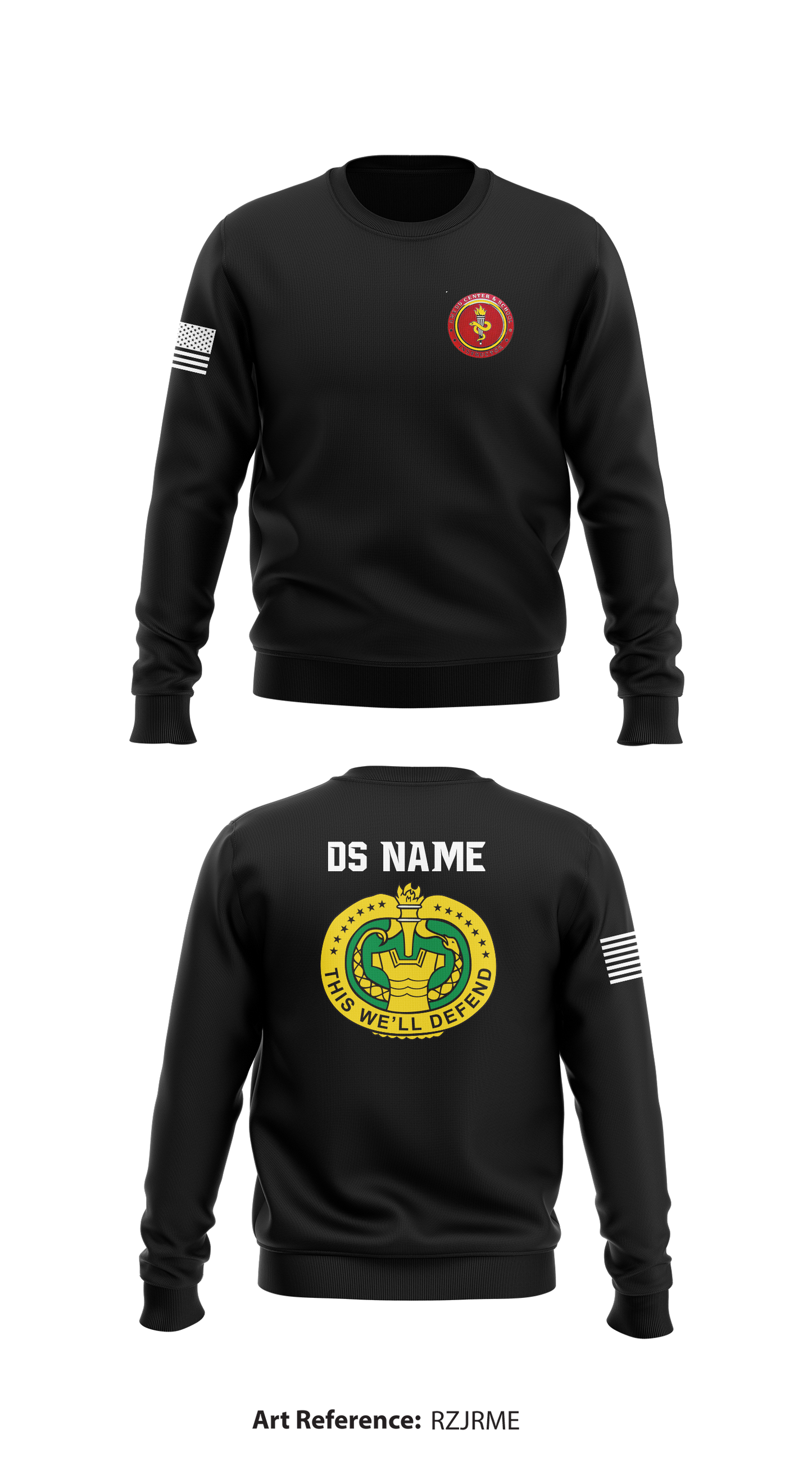 CUSTOM Delta Company 264 Store 1 Core Men's Crewneck Performance Sweatshirt - RzJrME