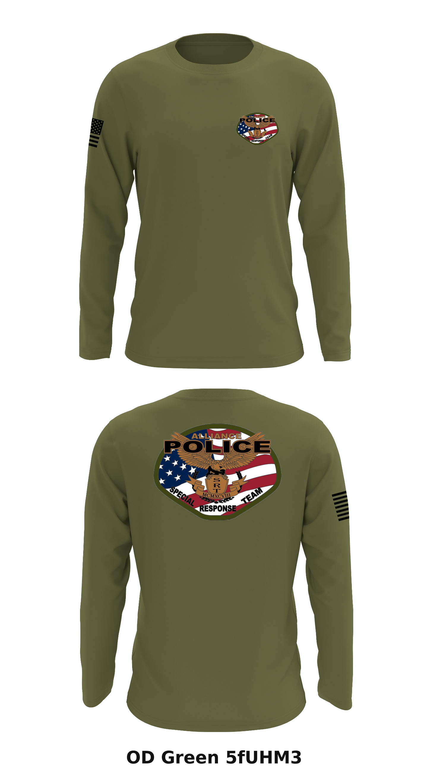 Alliance Police Special Response Team Store 1 Core Men's LS Performance Tee - 5fUHM3