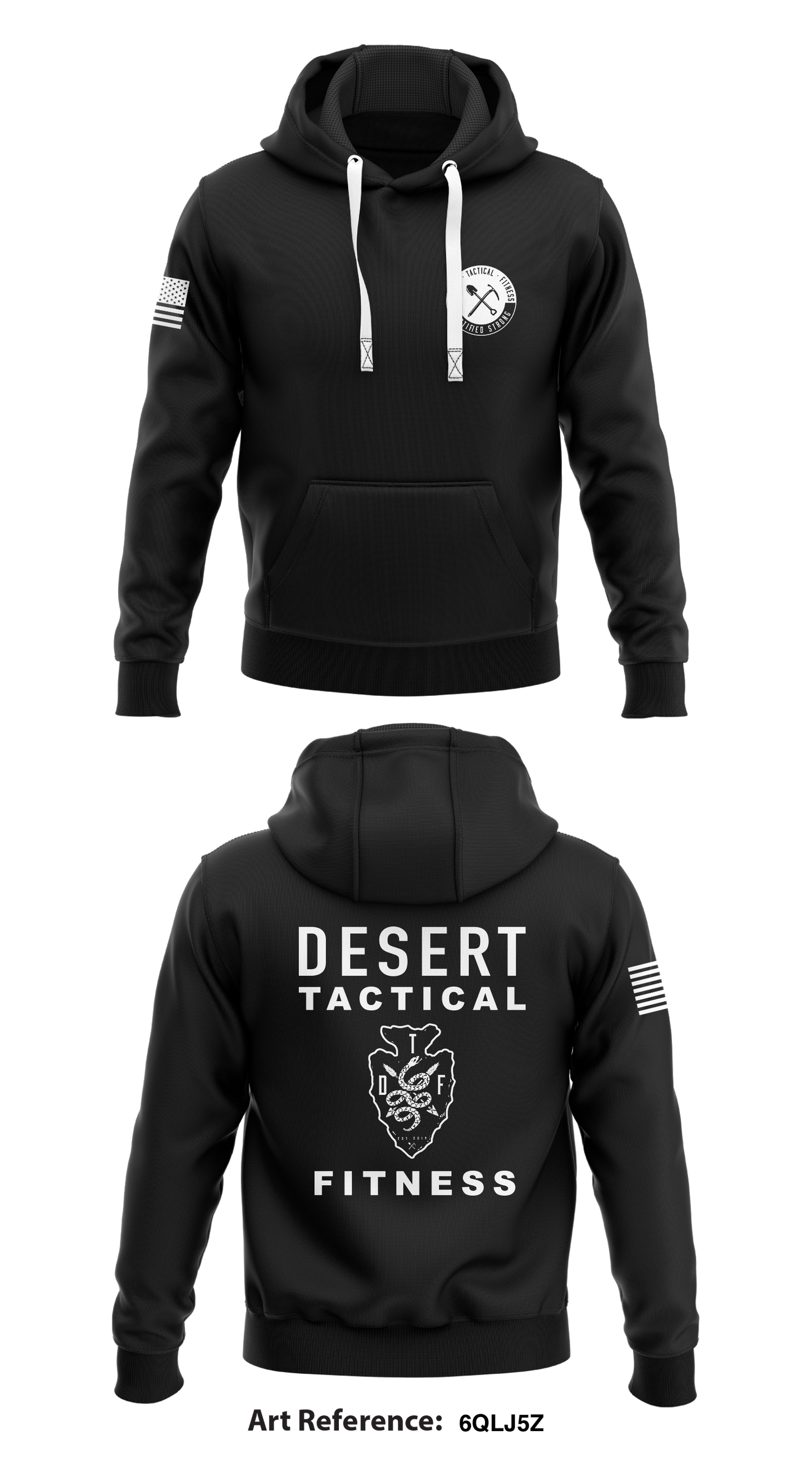Desert Tactical Fitness Store 1 Core Men's Hooded Performance Sweatshirt - 6QLj5z