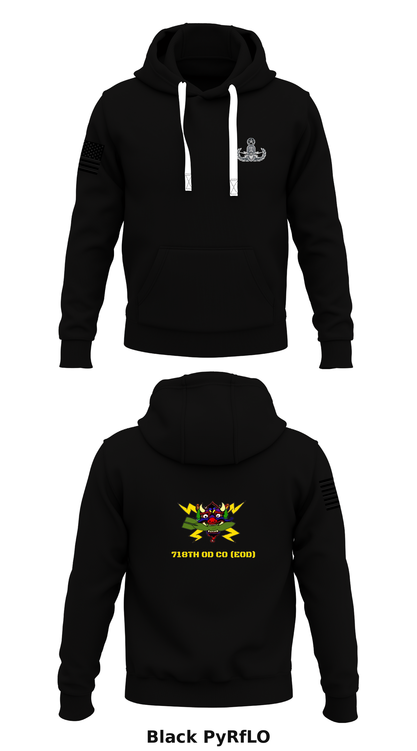 718TH OD CO (EOD) Store 1 Core Men's Hooded Performance Sweatshirt - PyRfLO