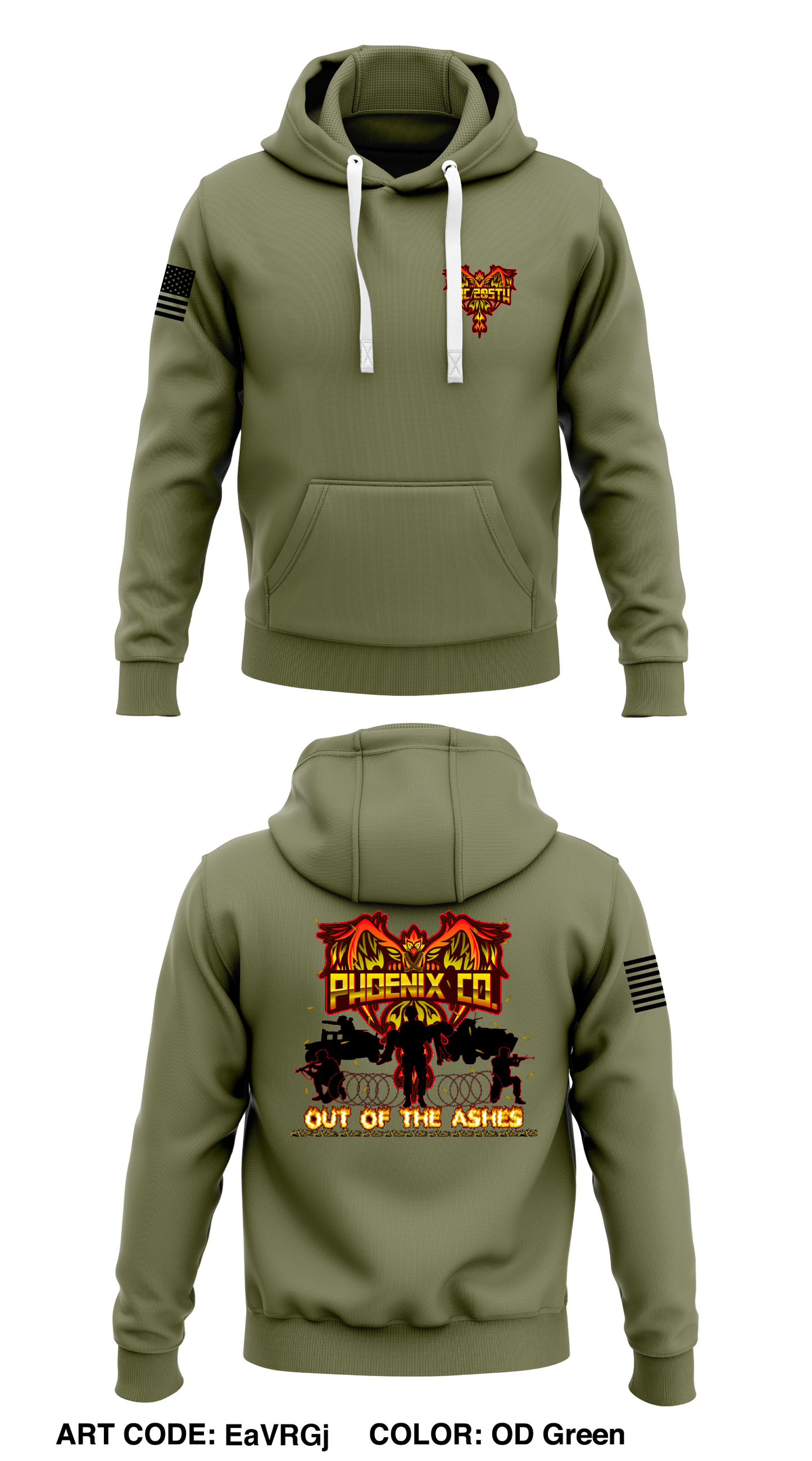 HHC/25th MOD, 17th CSSB Store 1 Core Men's Hooded Performance Sweatshirt - EaVRGj