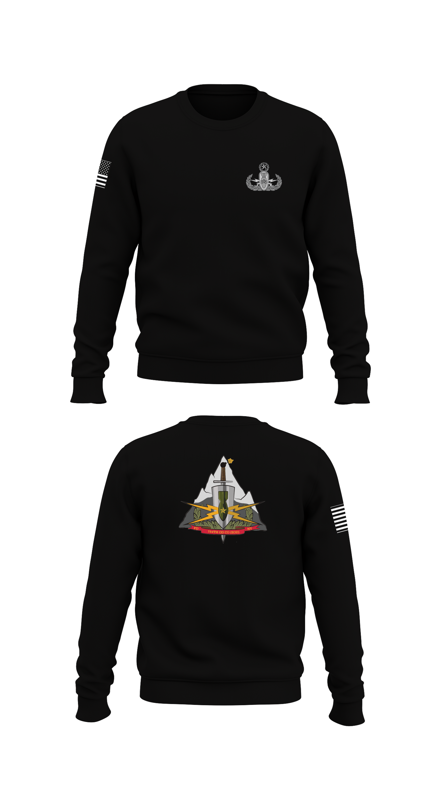 754th OD Co EOD Store 1 Core Men's Crewneck Performance Sweatshirt - 31569314371
