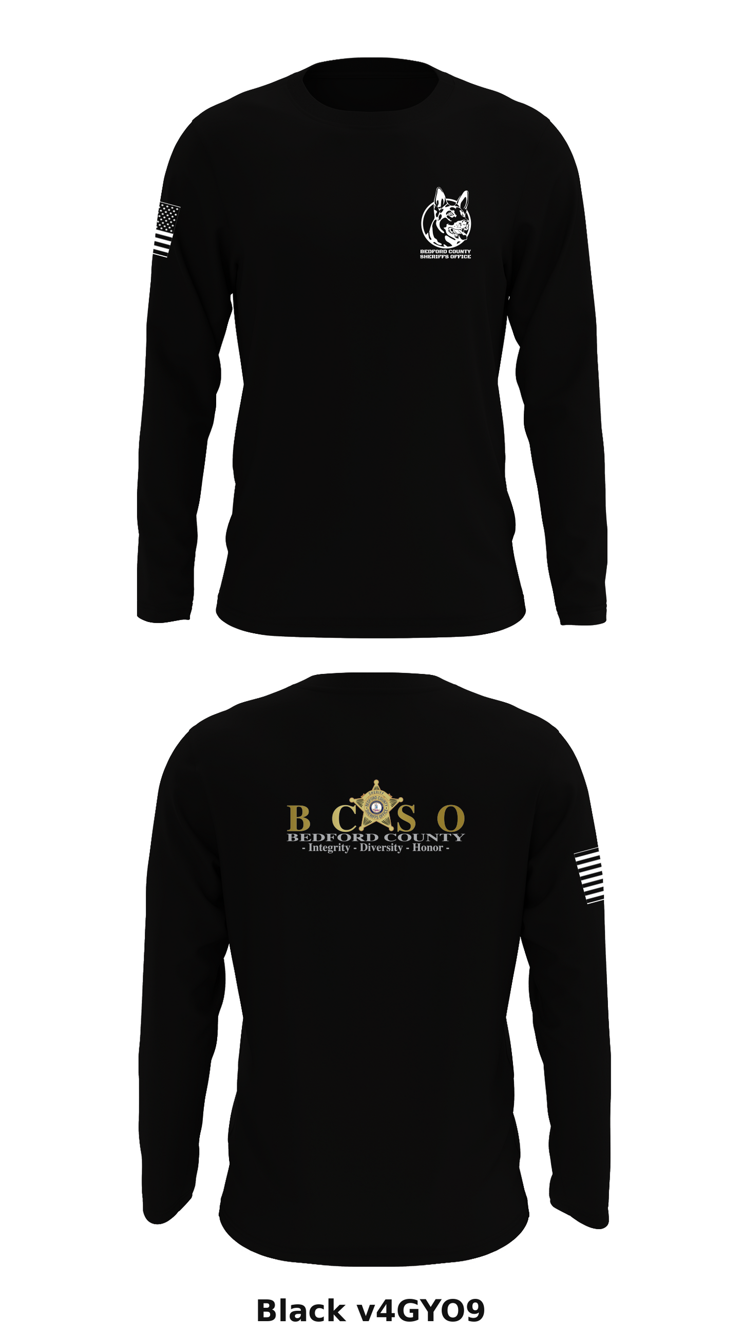 Bedford County Sheriffs Office Store 1 Core Men's LS Performance Tee - v4GYO9