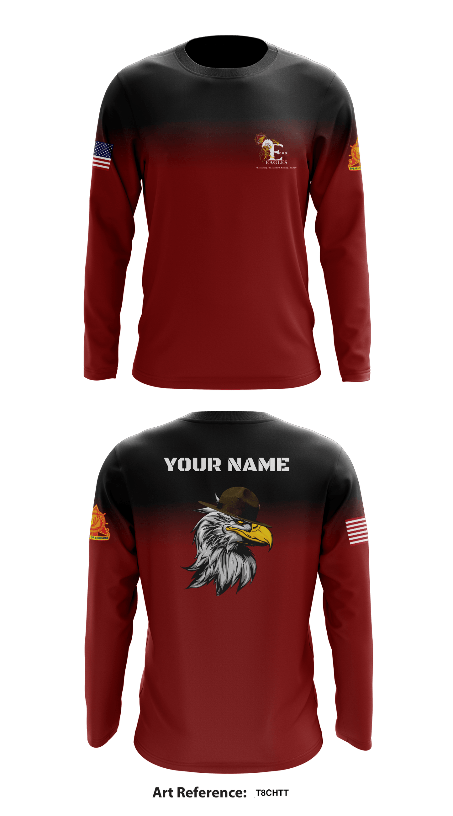Echo Company, 266th QM BN Store 1 Core Men's LS Performance Tee - T8CHTt