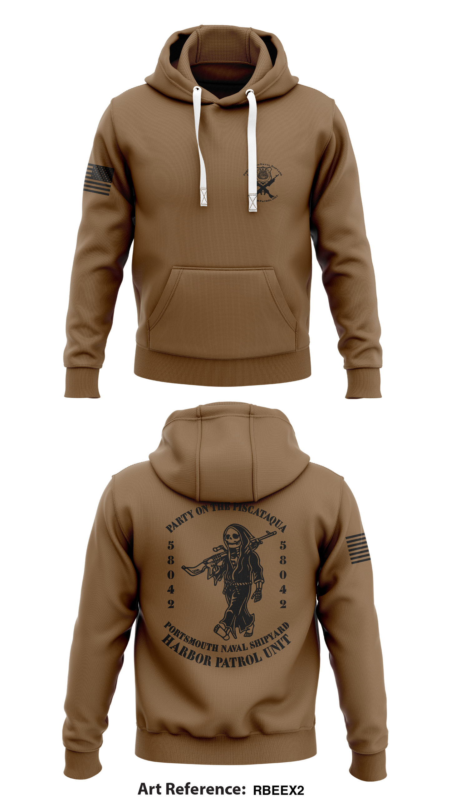 Portsmouth Naval Shipyard Harbor Patrol Unit Store 1 Core Men's Hooded Performance Sweatshirt - rbEeX2