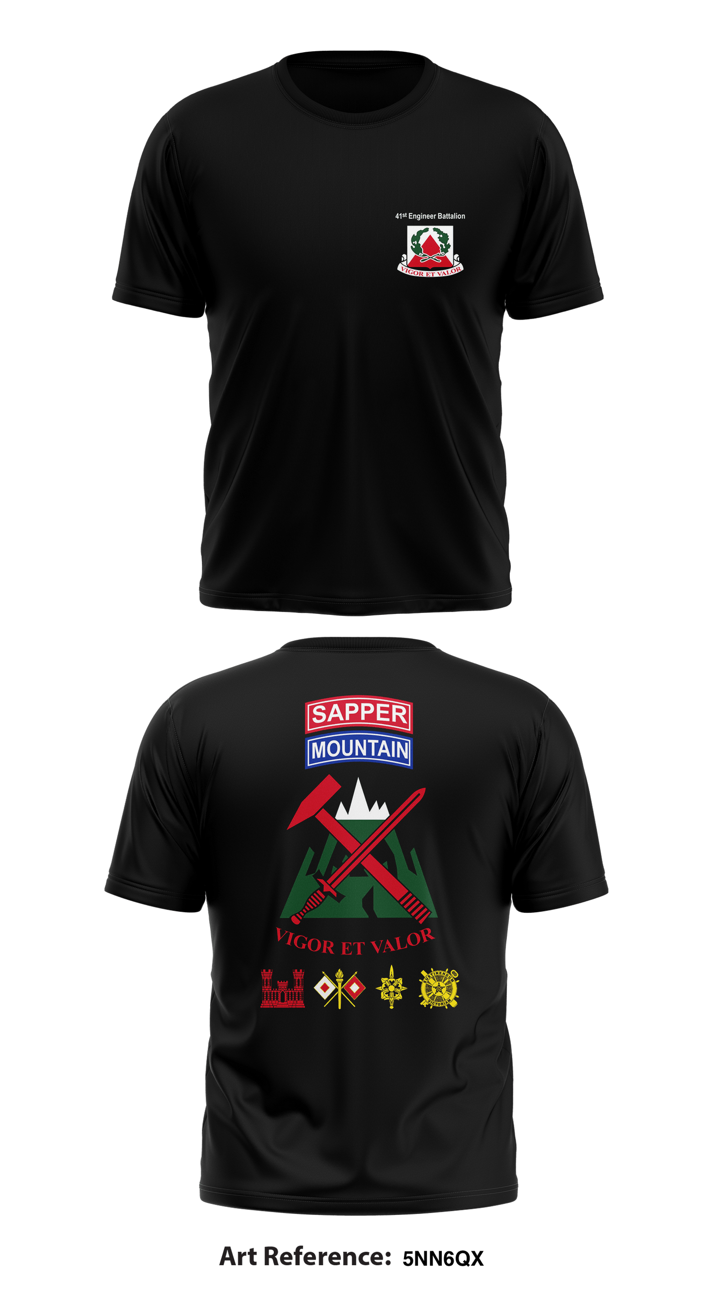 41ST BBE, 2 BCT, 10TH MTN DIV Store 1 Core Men's SS Performance Tee - 5nn6Qx