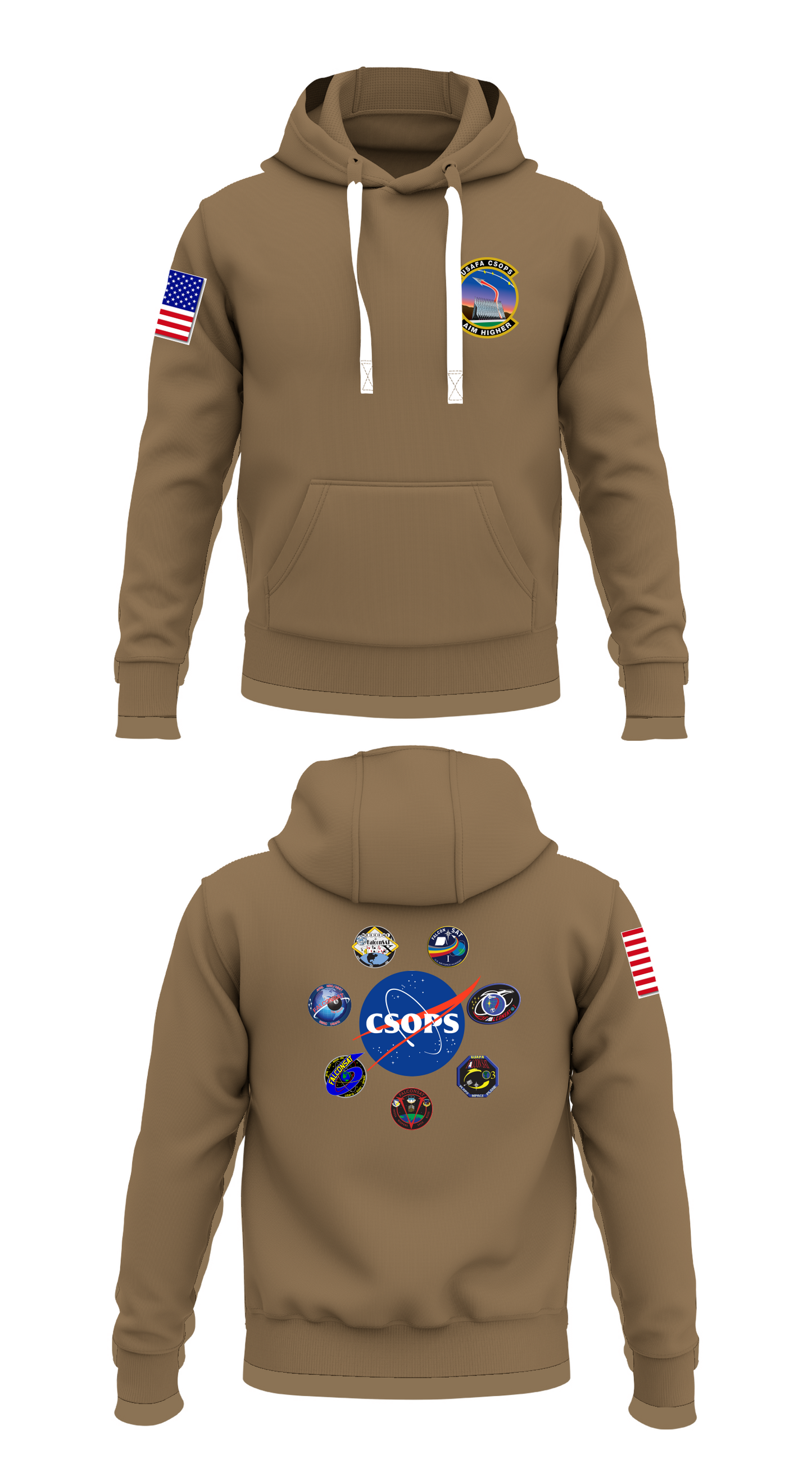 Cadet Space Operations Squadron (CSOPS) Store 1 Core Men's Hooded Performance Sweatshirt - 63138660312