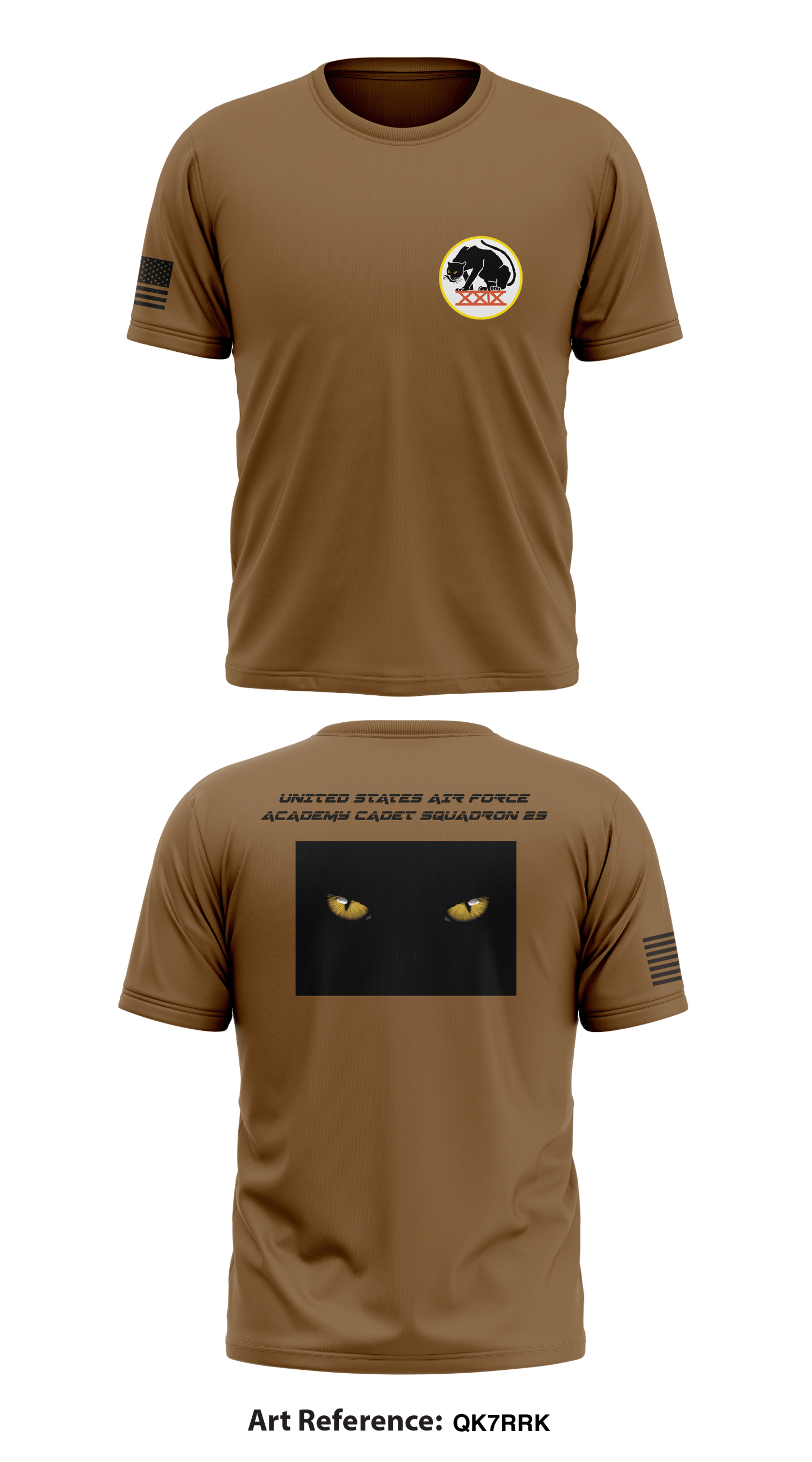 United States Air Force Academy Cadet Squadron 29 Store 1 Core Men's SS Performance Tee - Qk7RRK