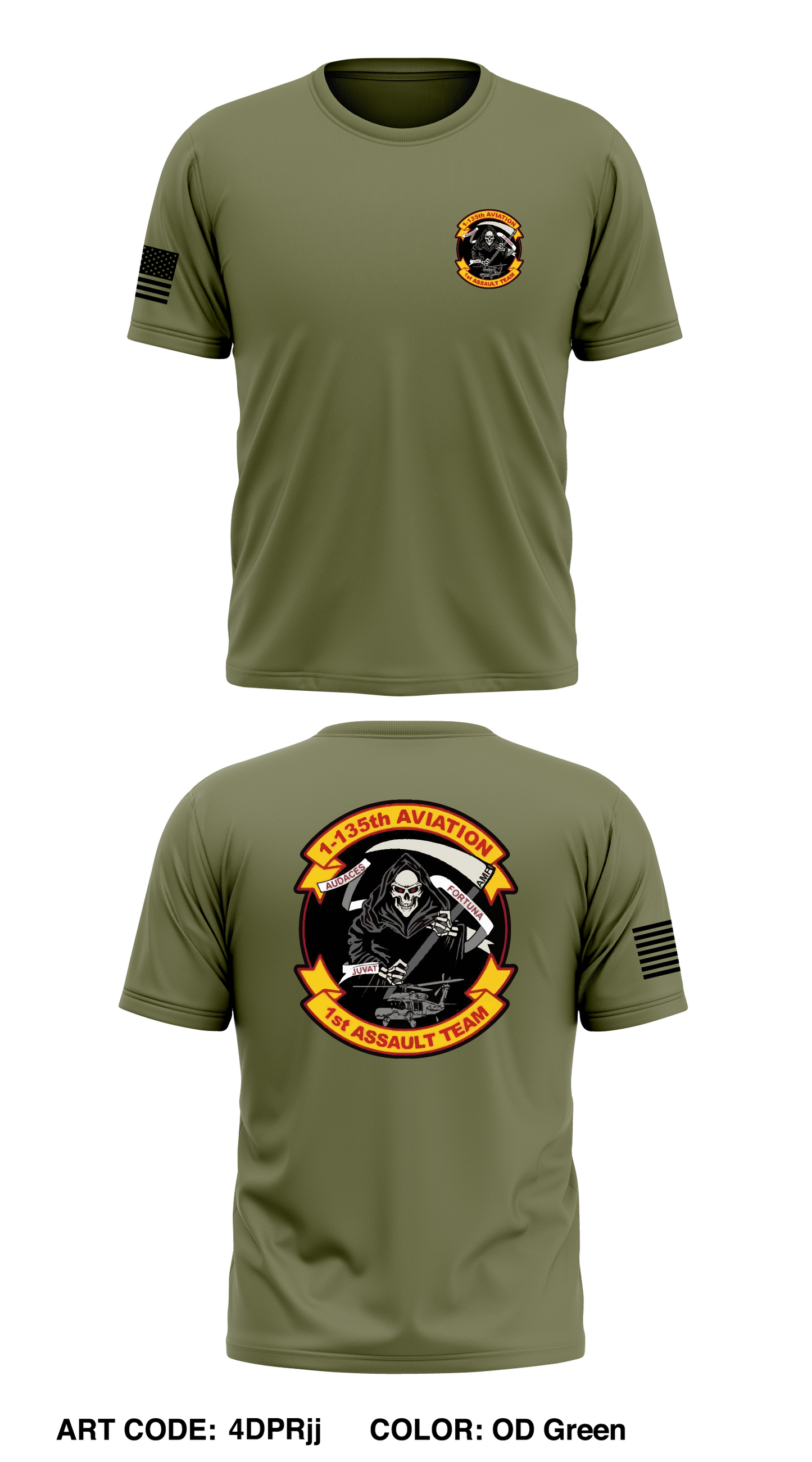 E-Co. 1-135th AHB Store 1 Core Men's SS Performance Tee - 4DPRjj
