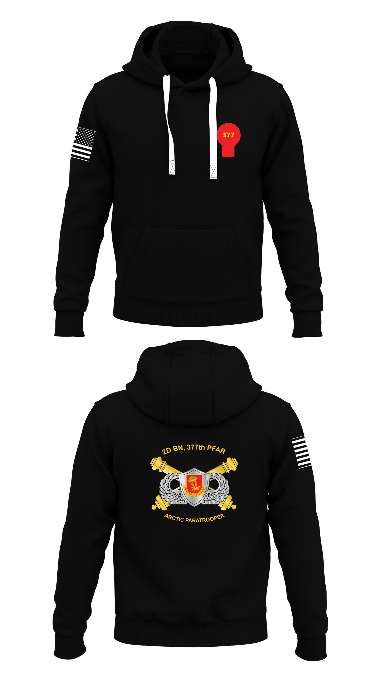 2-377TH PFAR Store 1 Core Men's Hooded Performance Sweatshirt - 89919898245
