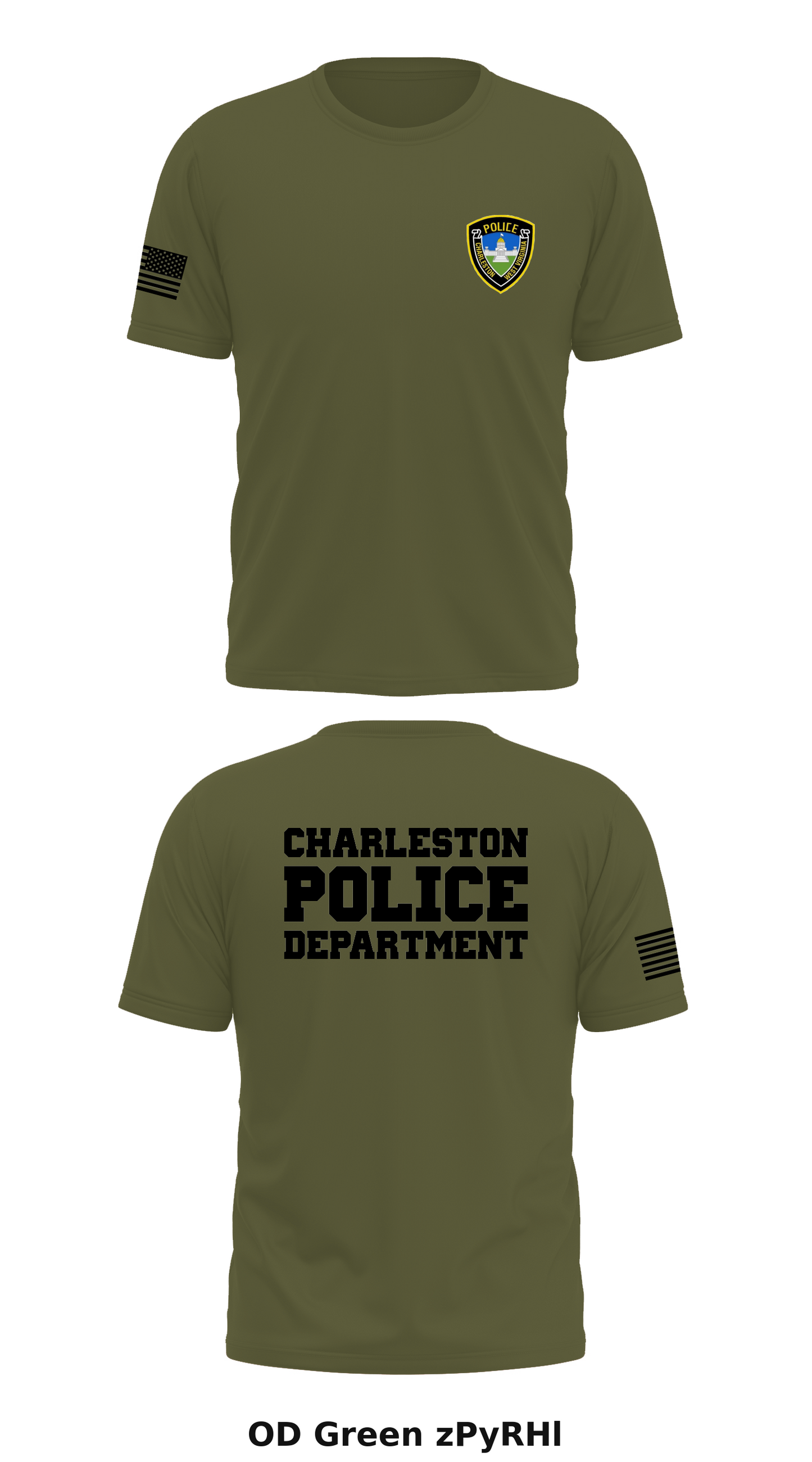 Charleston PD Store 1 Core Men's SS Performance Tee - zPyRHl