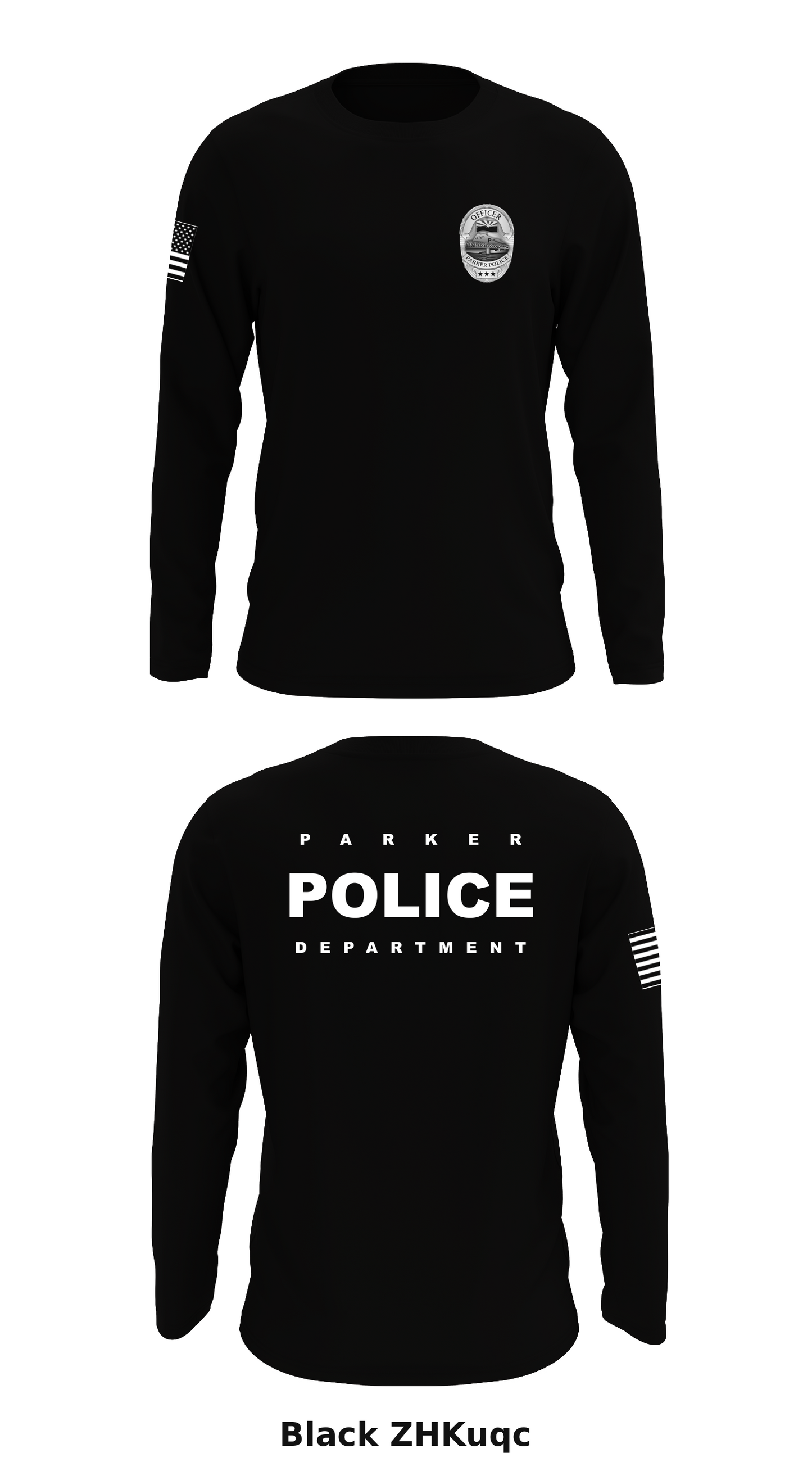 PARKER POLICE DEPARTMENT Store 1 Core Men's LS Performance Tee - ZHKuqc