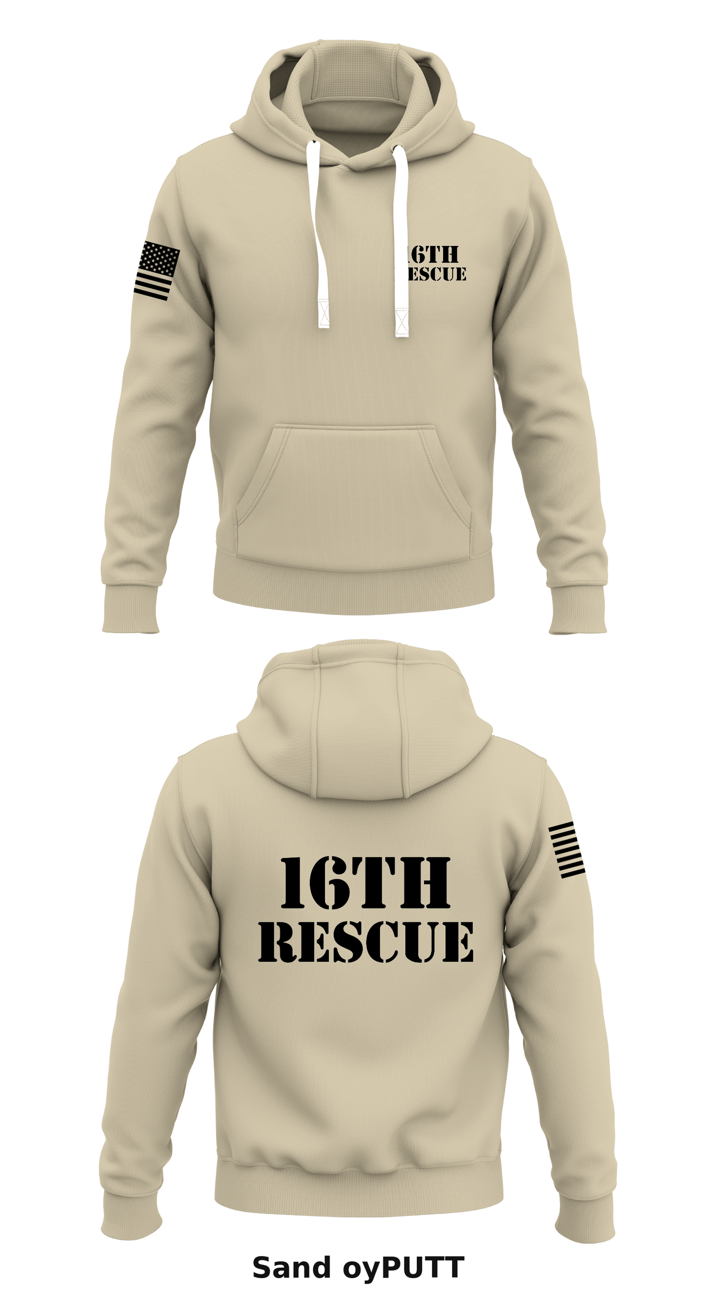 16th Rescue Store 1 Core Men's Hooded Performance Sweatshirt - oyPUTT