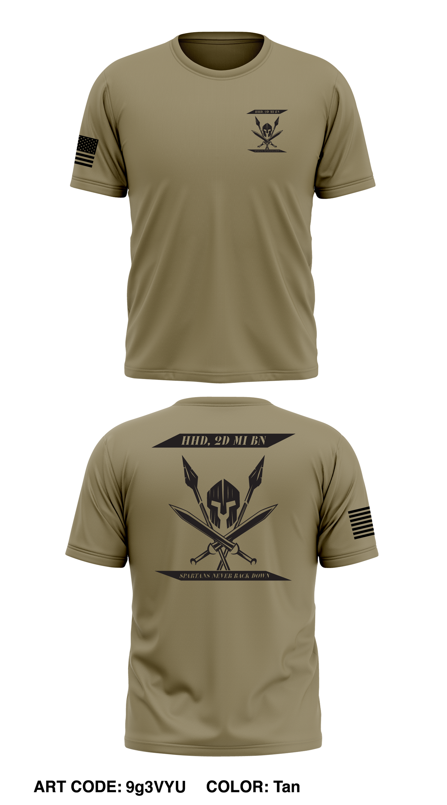 HHD, 2D MI BN, 66TH MI BDE Store 1 Core Men's SS Performance Tee - 9g3VYU